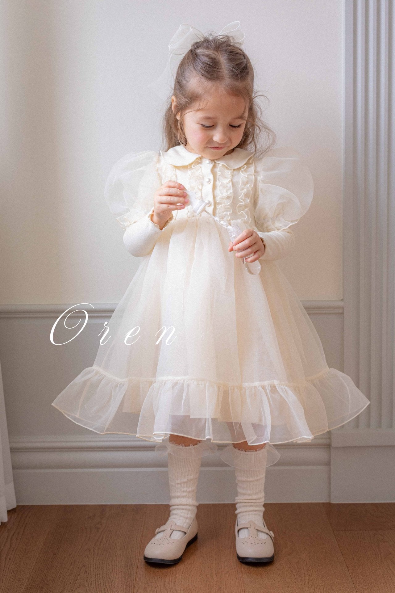 OREN] (KIDS)Eloise Organza Dress_2colors