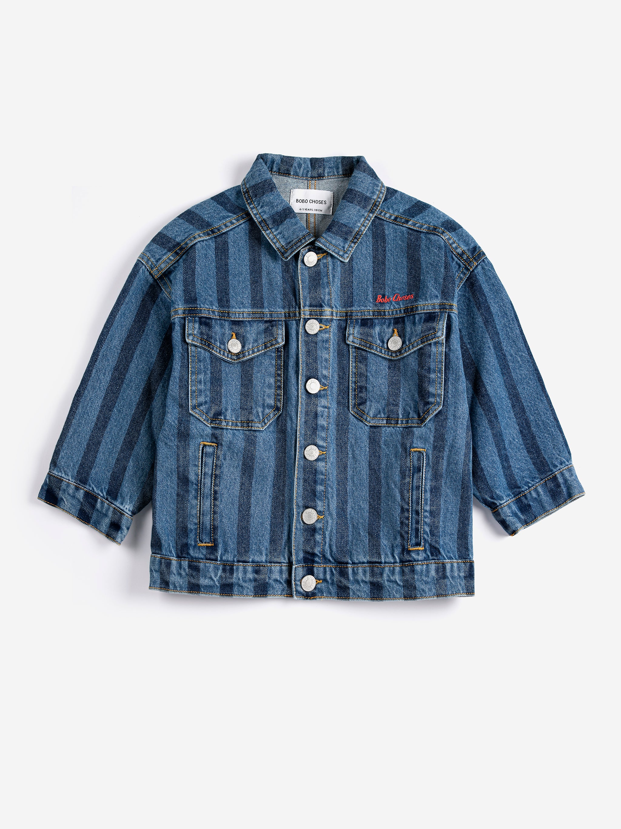 BOBO CHOSES] Bobo Choses Striped denim jacket