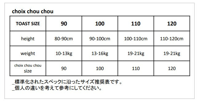 (샘플) TOPS & Choix Chou Chou