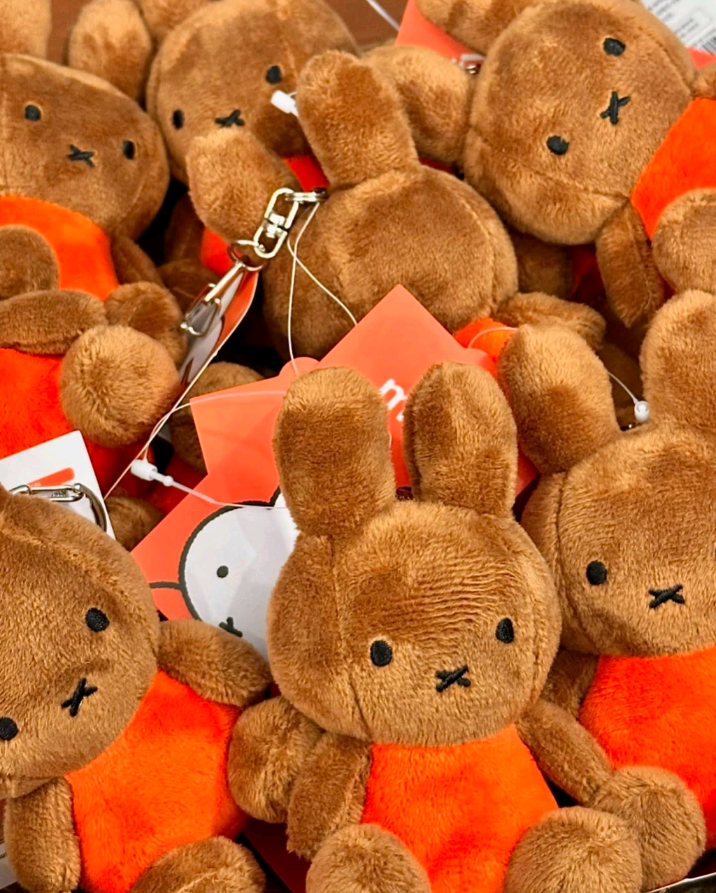 Toasty Tan Miffy Mascot (8cm,Carabiner Clip)