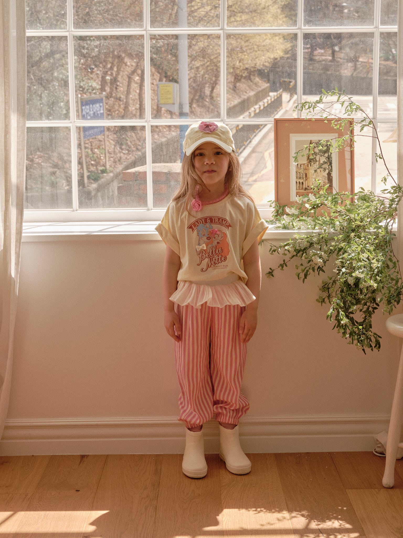 [mumu&baba] Stripe LongLong Pants _Pink