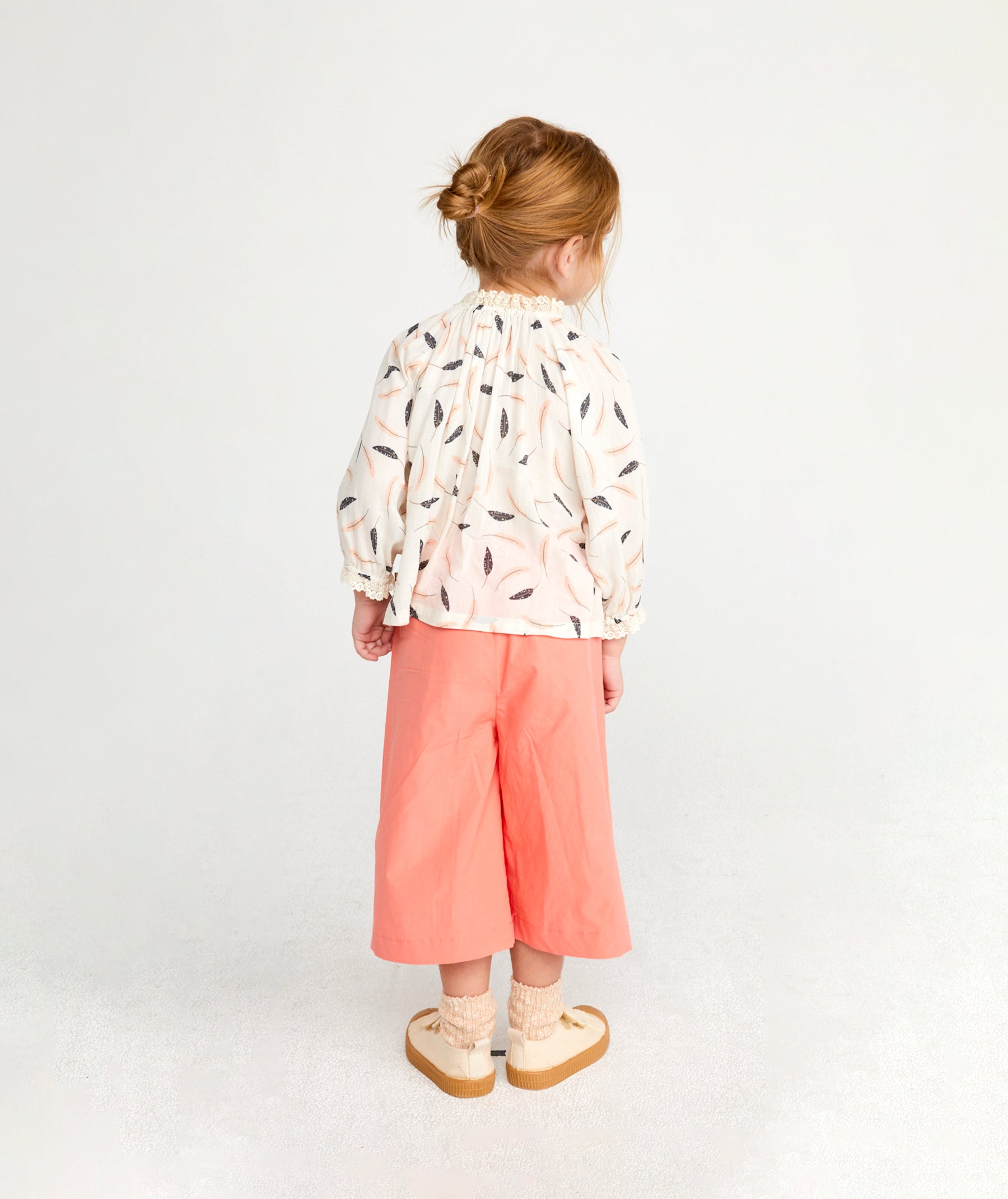 [Choco.el] Plume Print Blouse_Ivory