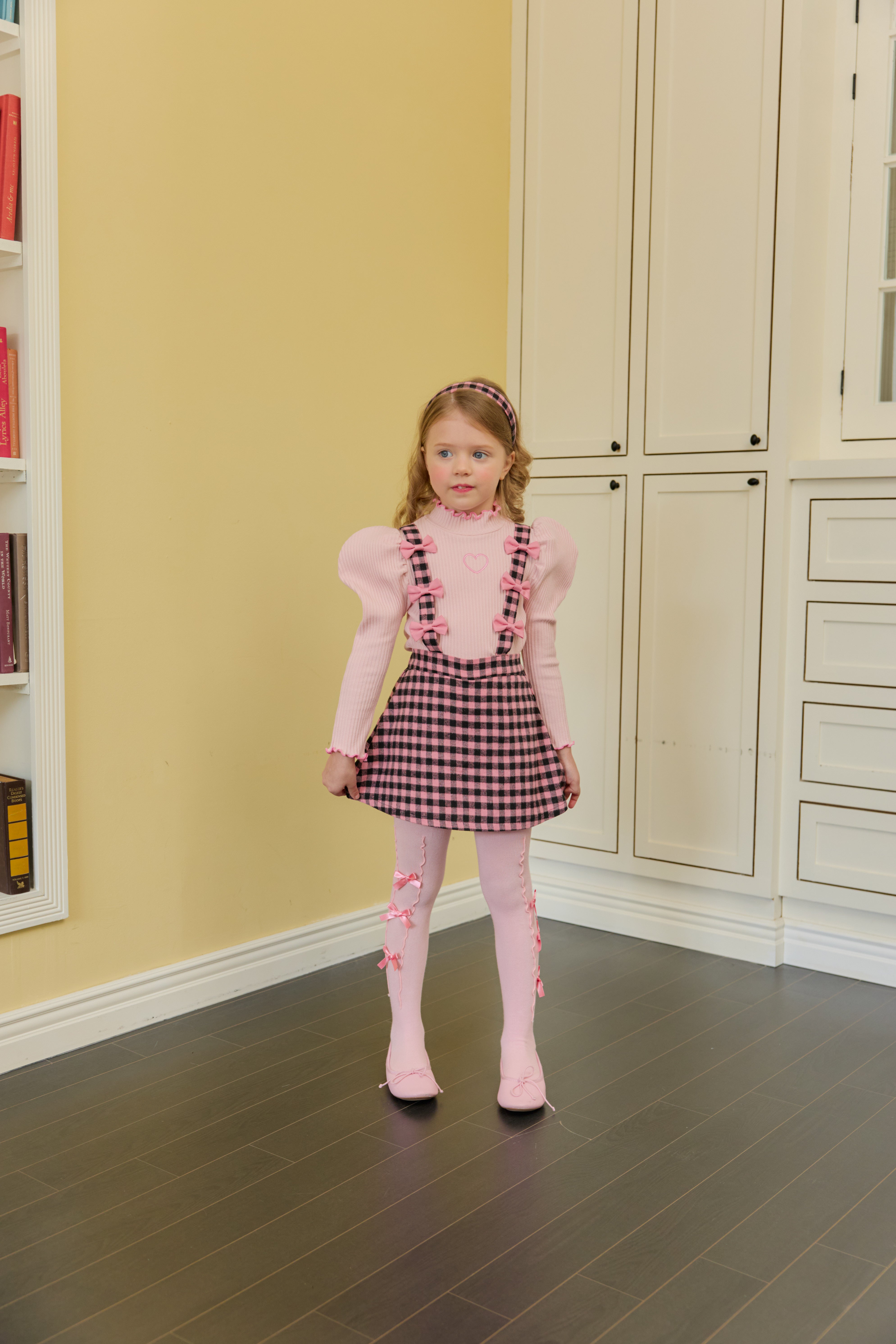 [ALITTLE] heart puff pola T_Pink