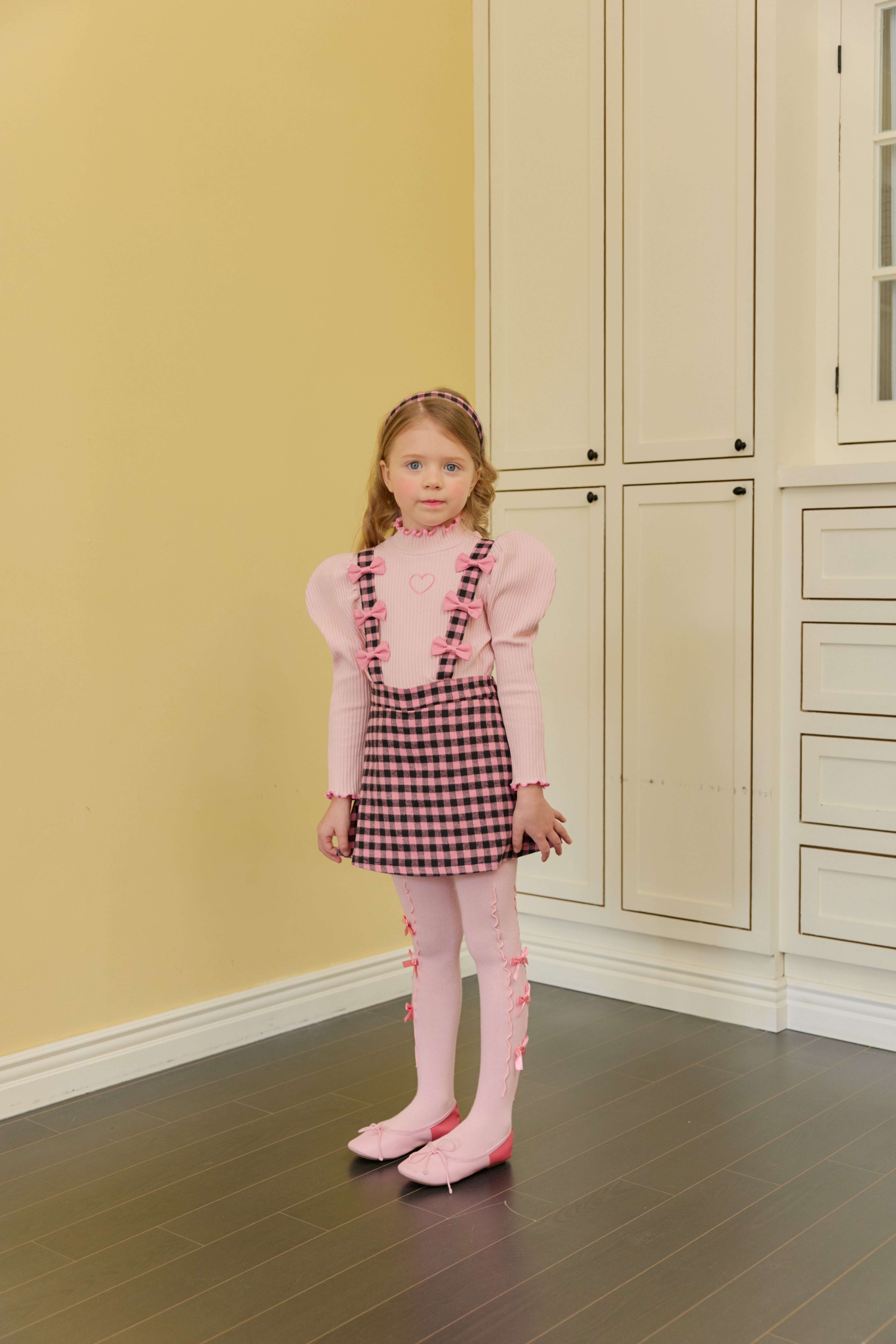 [ALITTLE] Ribbon skirt pants_Pink