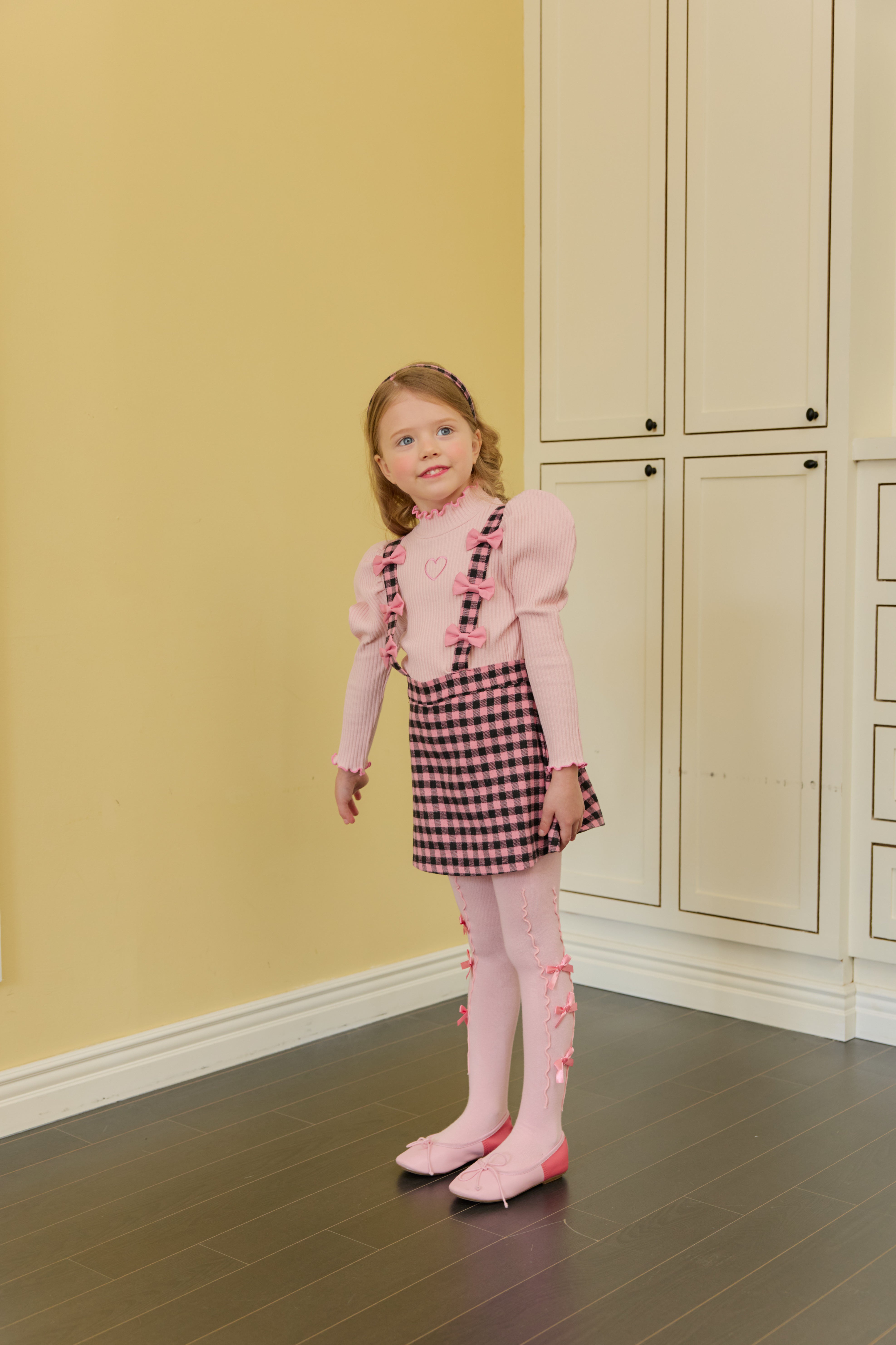 [ALITTLE] Ribbon skirt pants_Pink