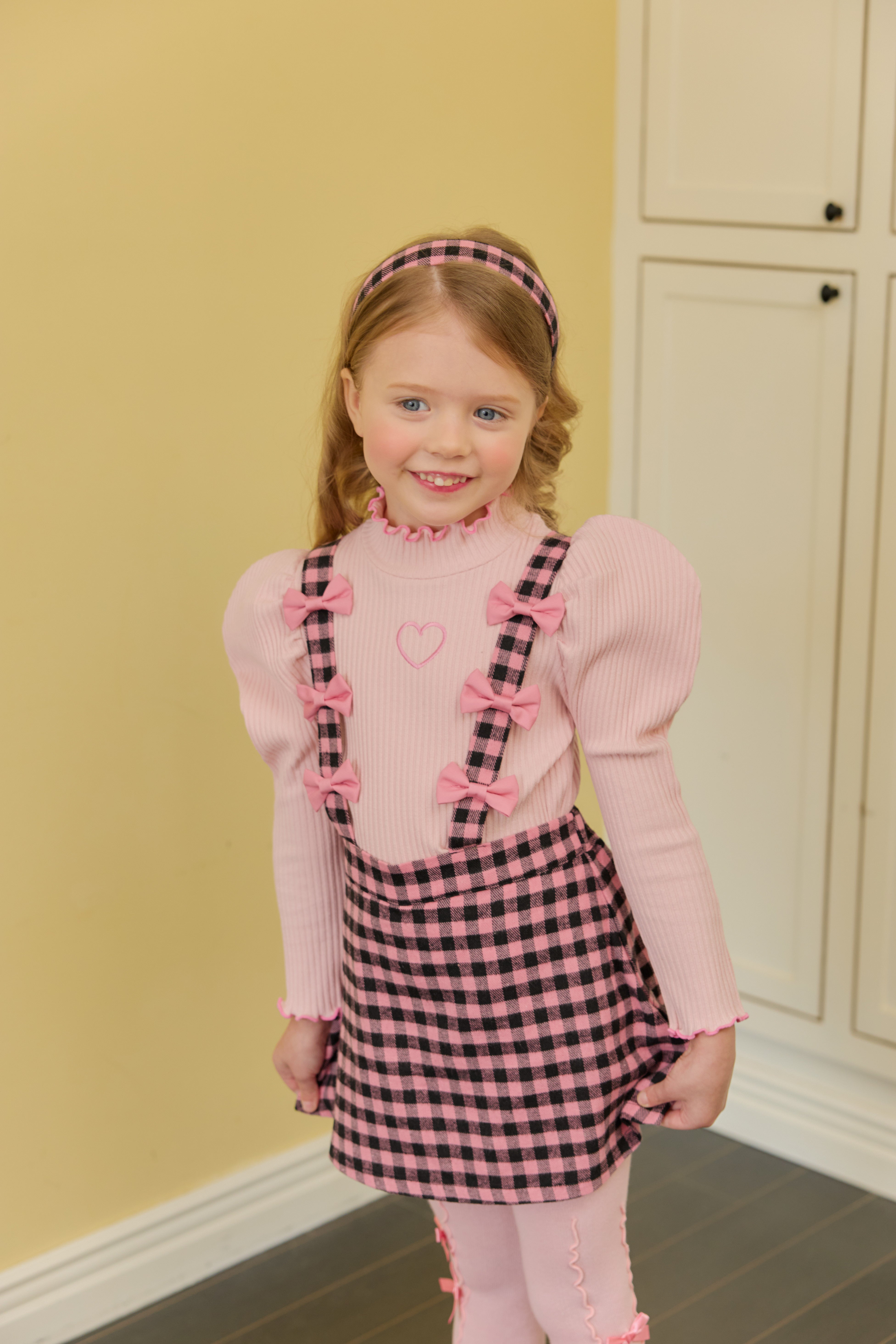 [ALITTLE] Ribbon skirt pants_Pink