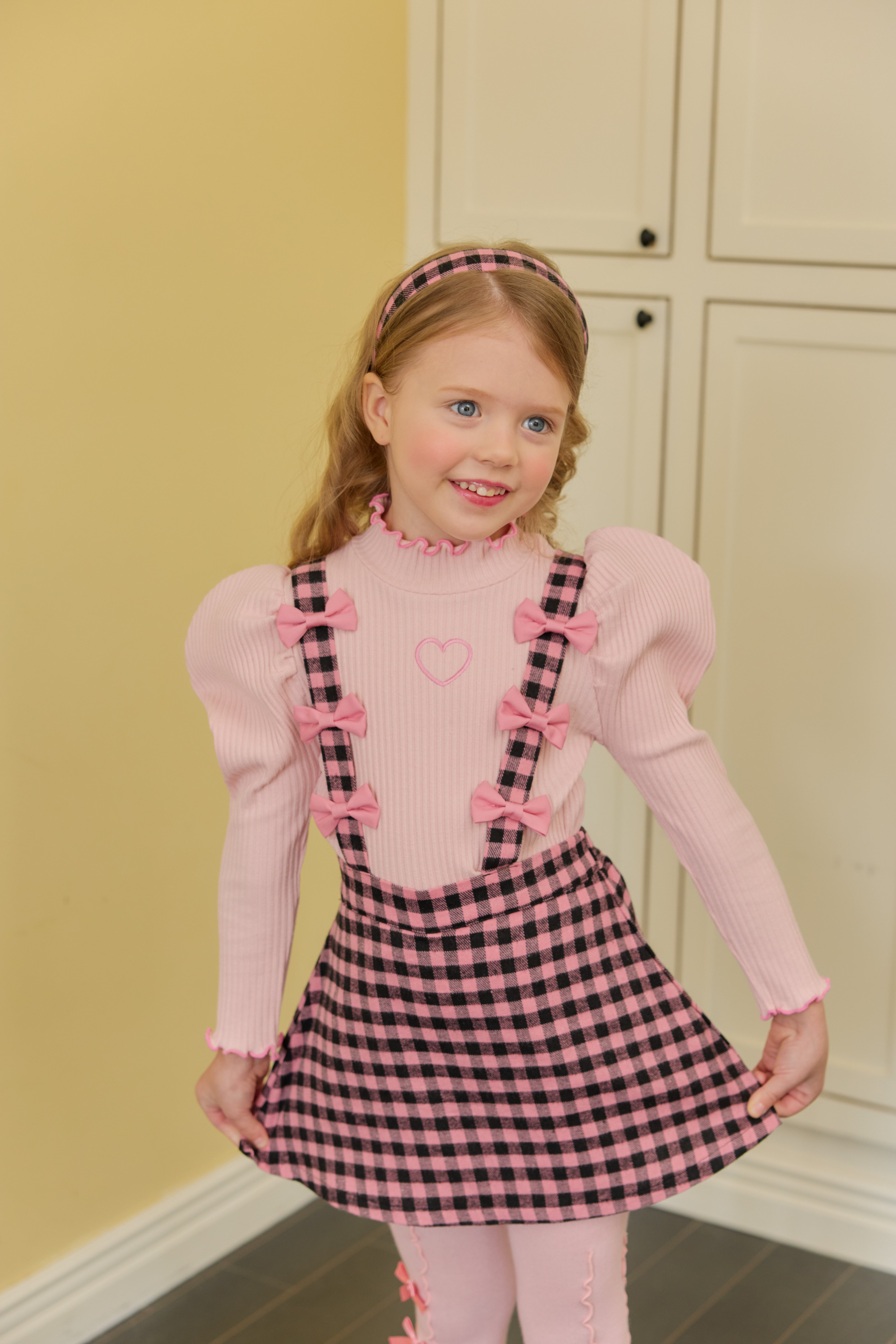 [ALITTLE] Ribbon skirt pants_Pink