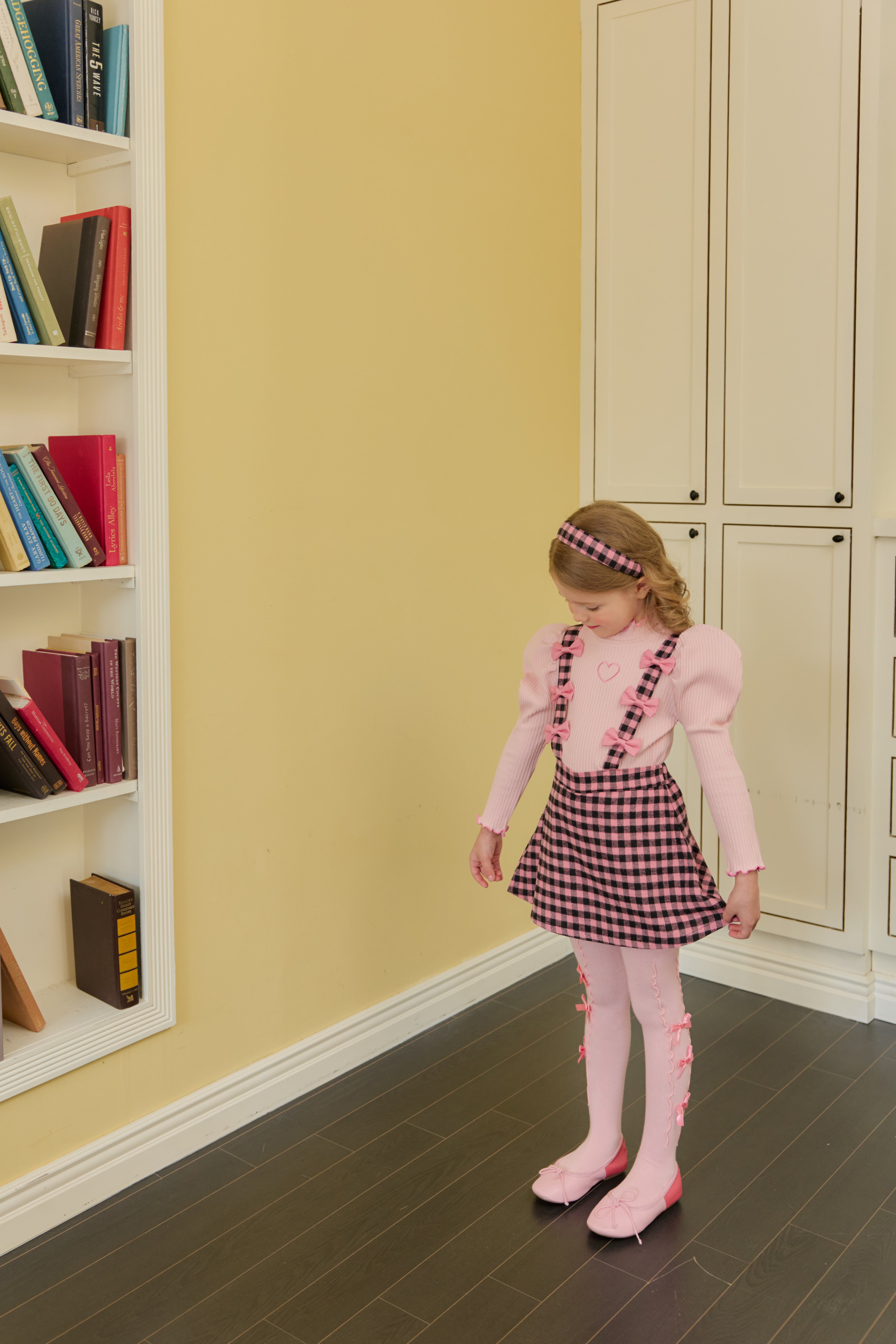 [ALITTLE] Ribbon skirt pants_Pink