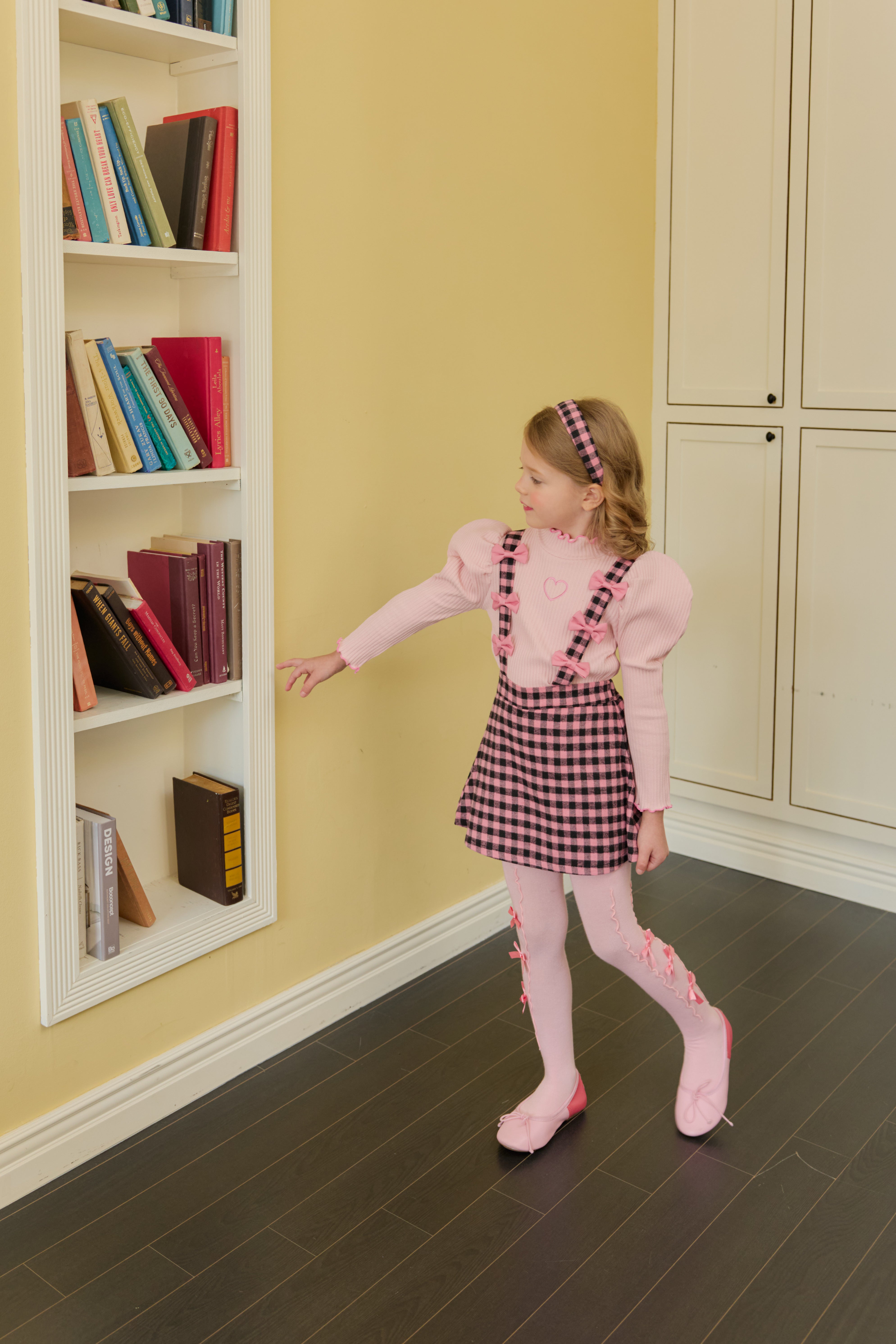 [ALITTLE] Ribbon skirt pants_Pink