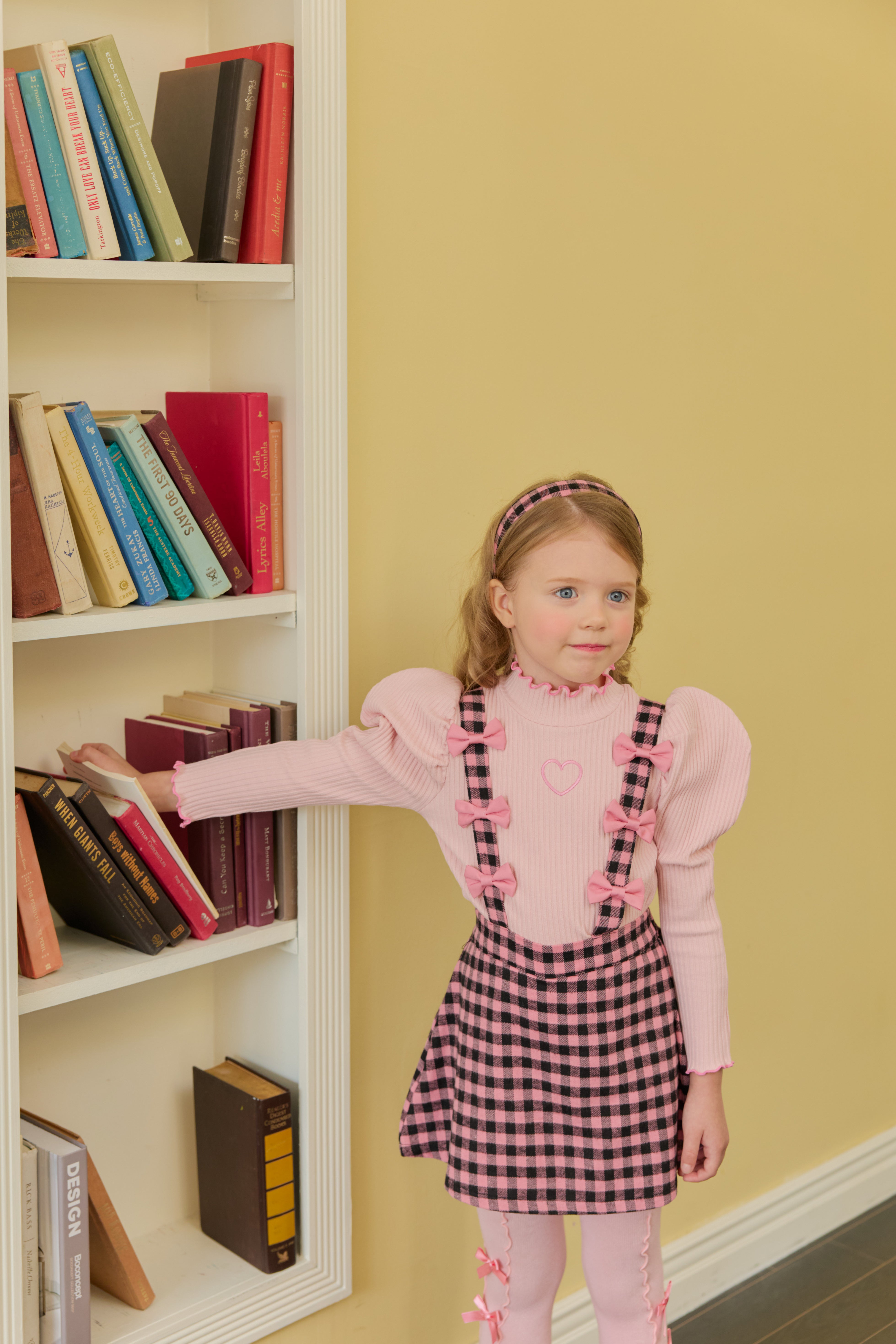 [ALITTLE] heart puff pola T_Pink