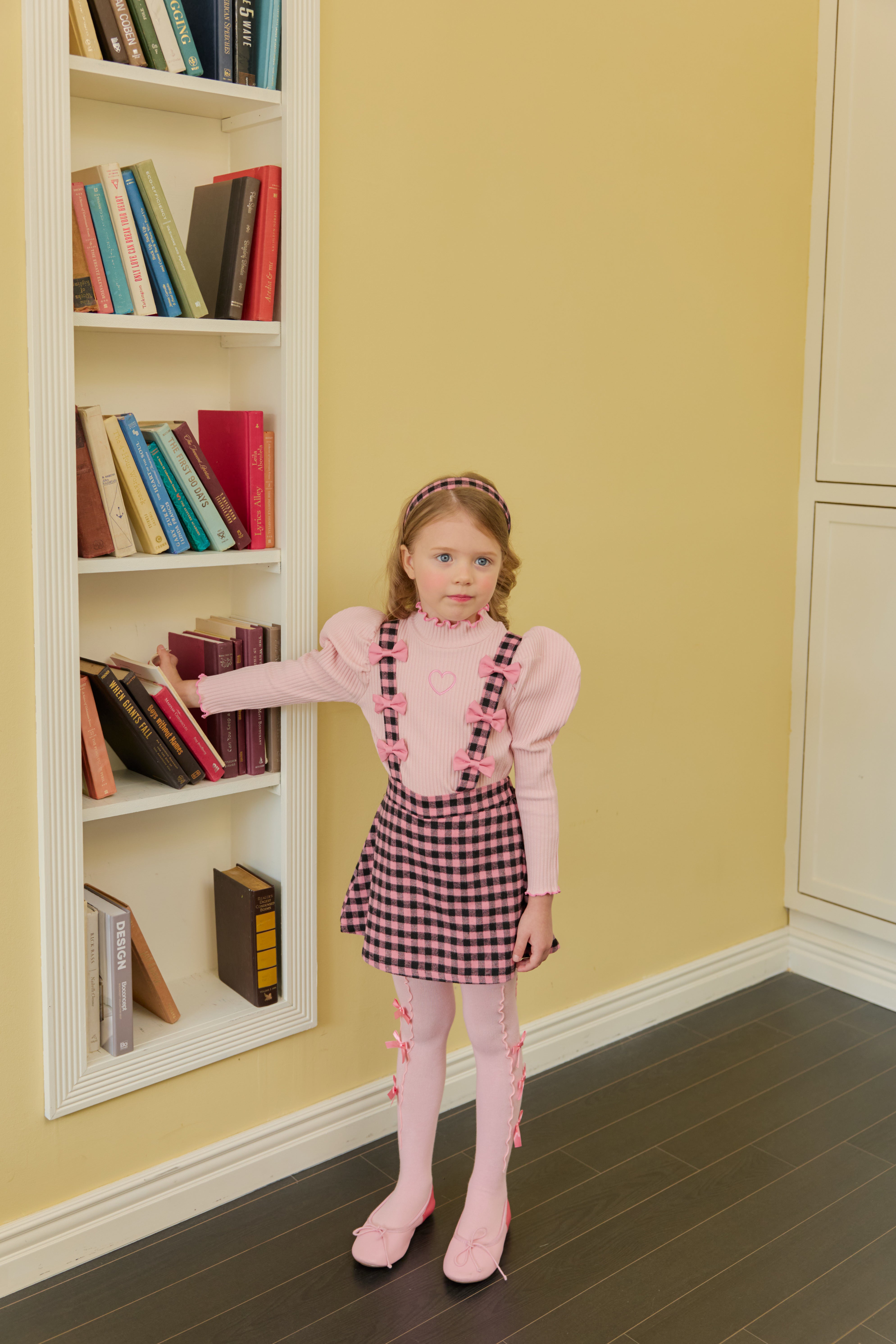 [ALITTLE] heart puff pola T_Pink