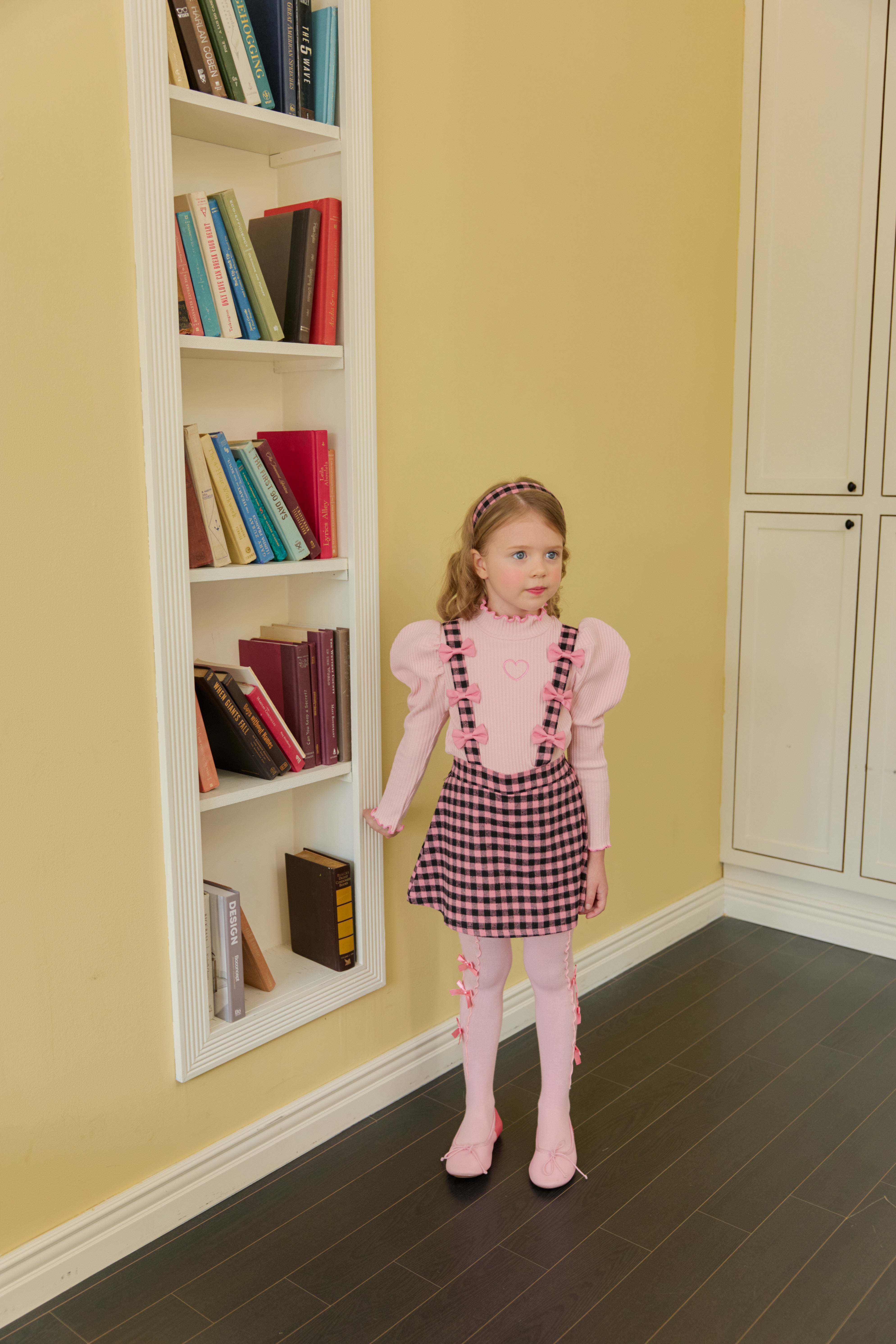 [ALITTLE] Ribbon skirt pants_Pink