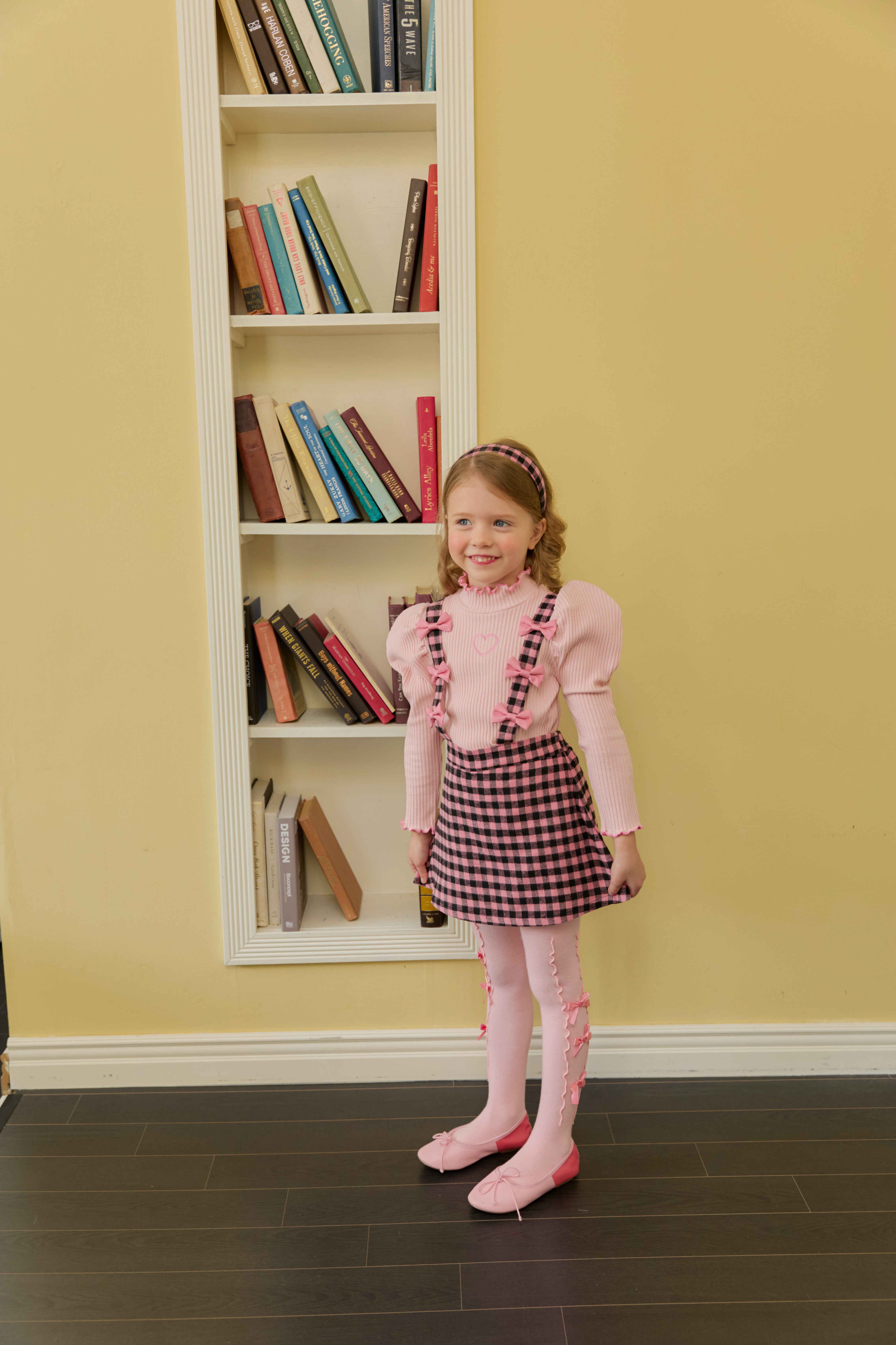 [ALITTLE] Ribbon skirt pants_Pink