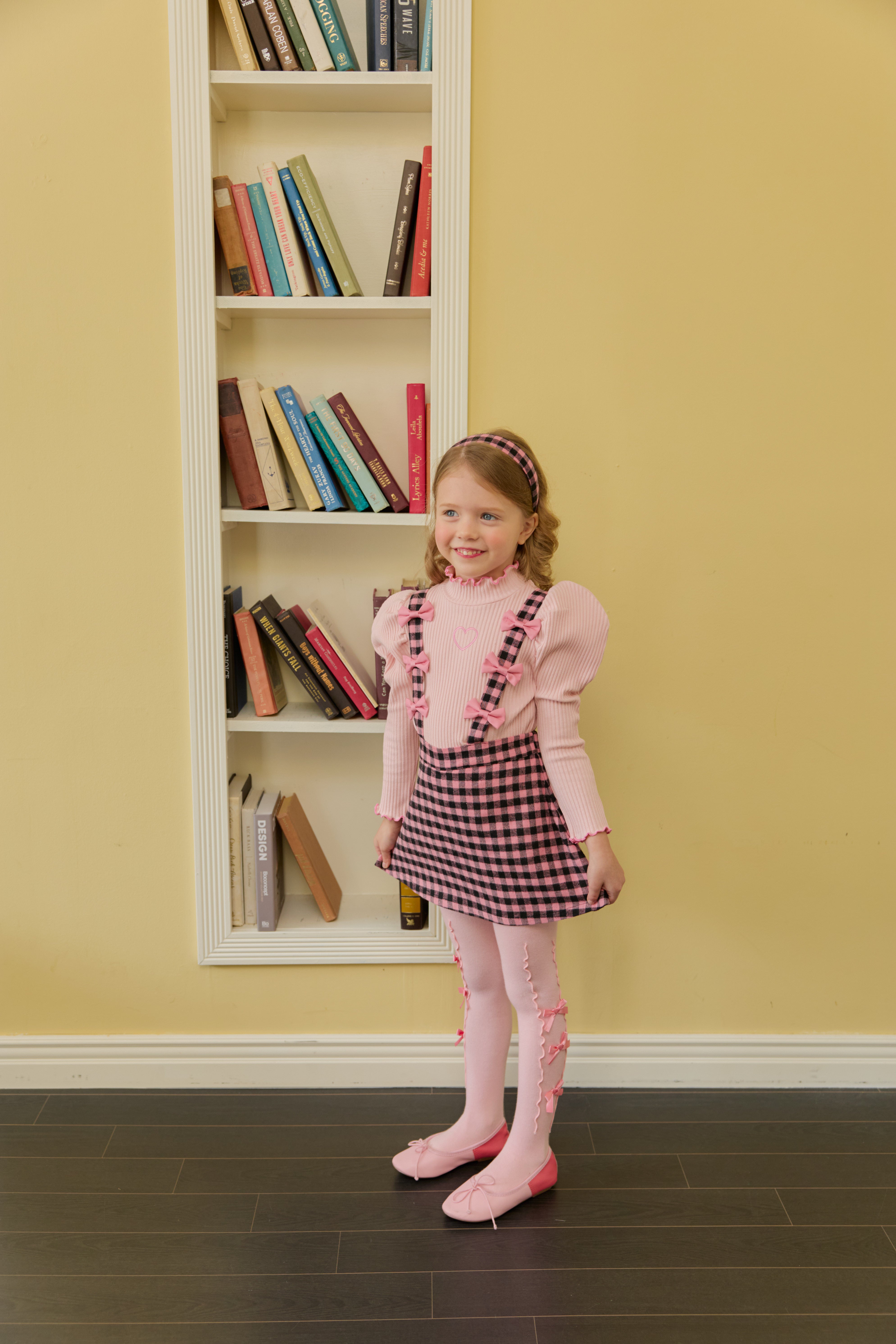 [ALITTLE] heart puff pola T_Pink