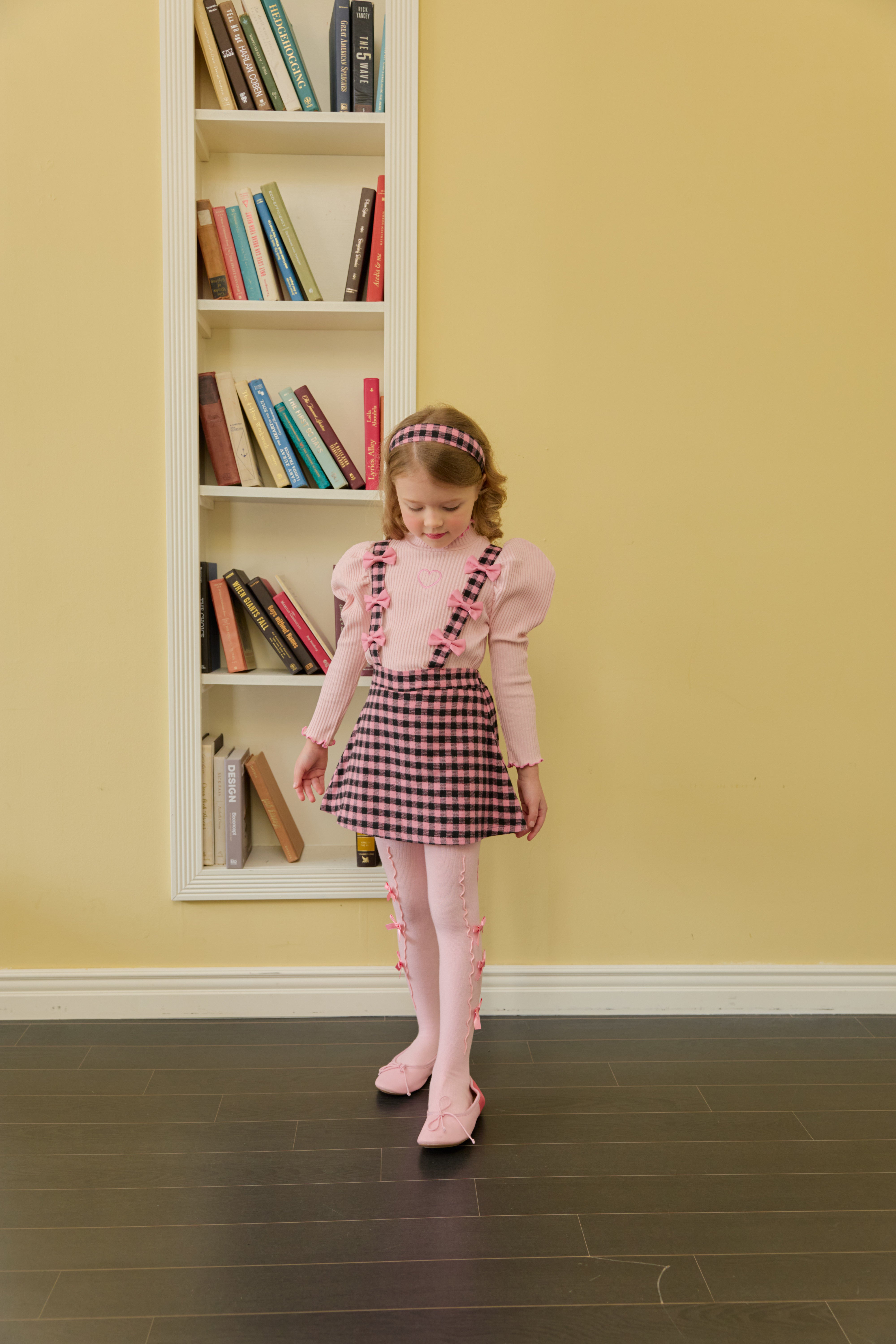 [ALITTLE] Ribbon skirt pants_Pink