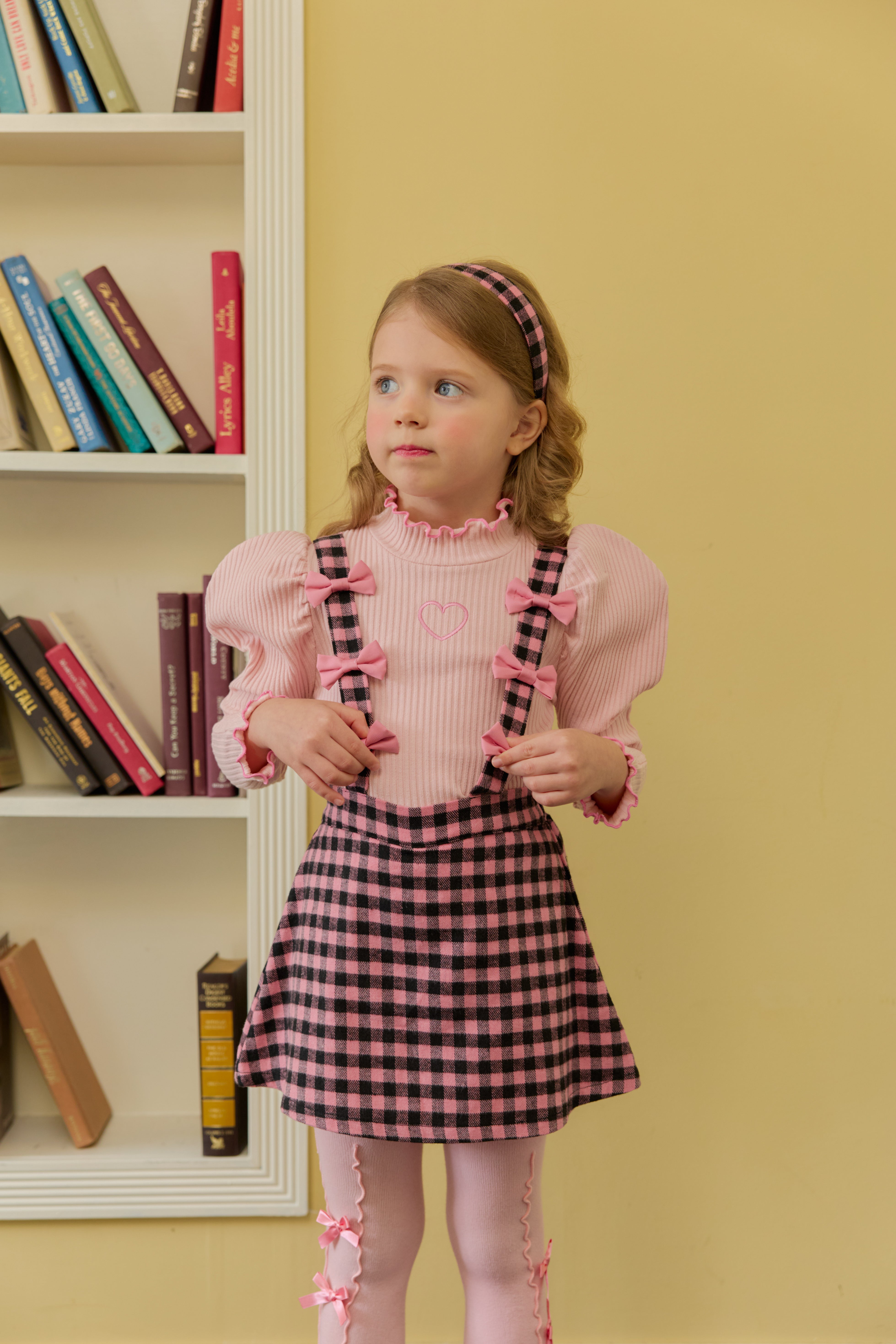 [ALITTLE] Ribbon skirt pants_Pink