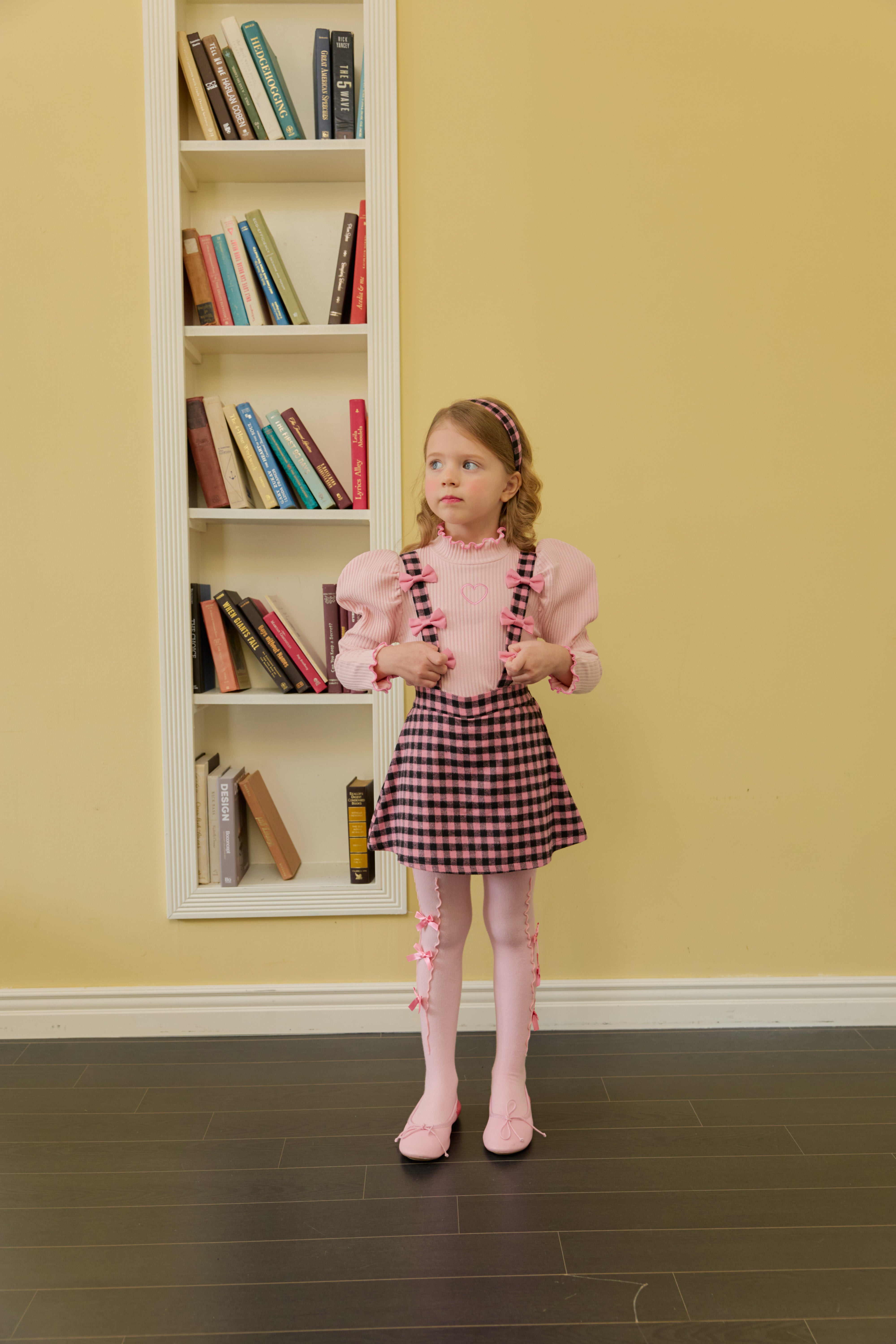 [ALITTLE] Ribbon skirt pants_Pink