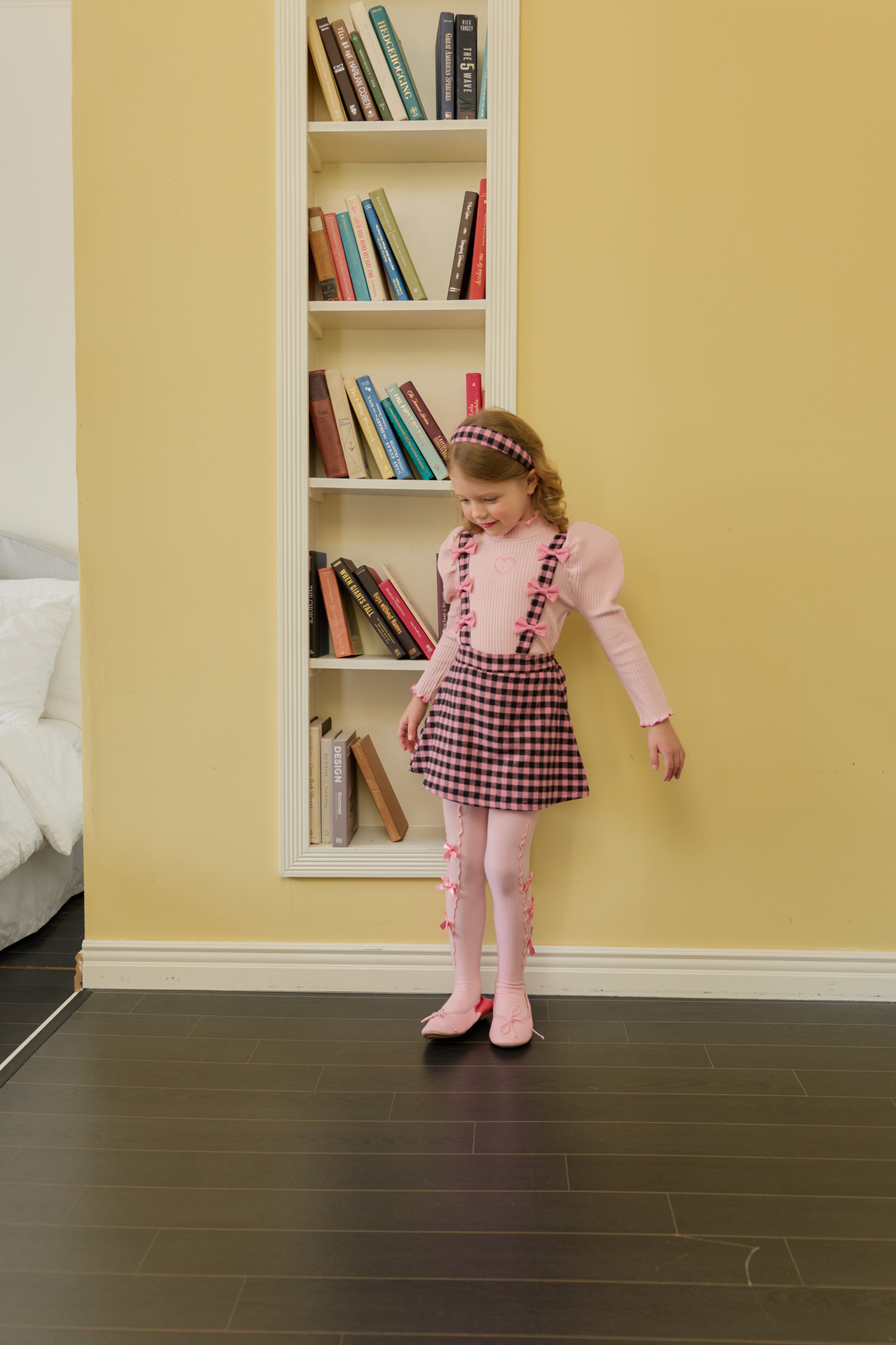 [ALITTLE] Ribbon skirt pants_Pink