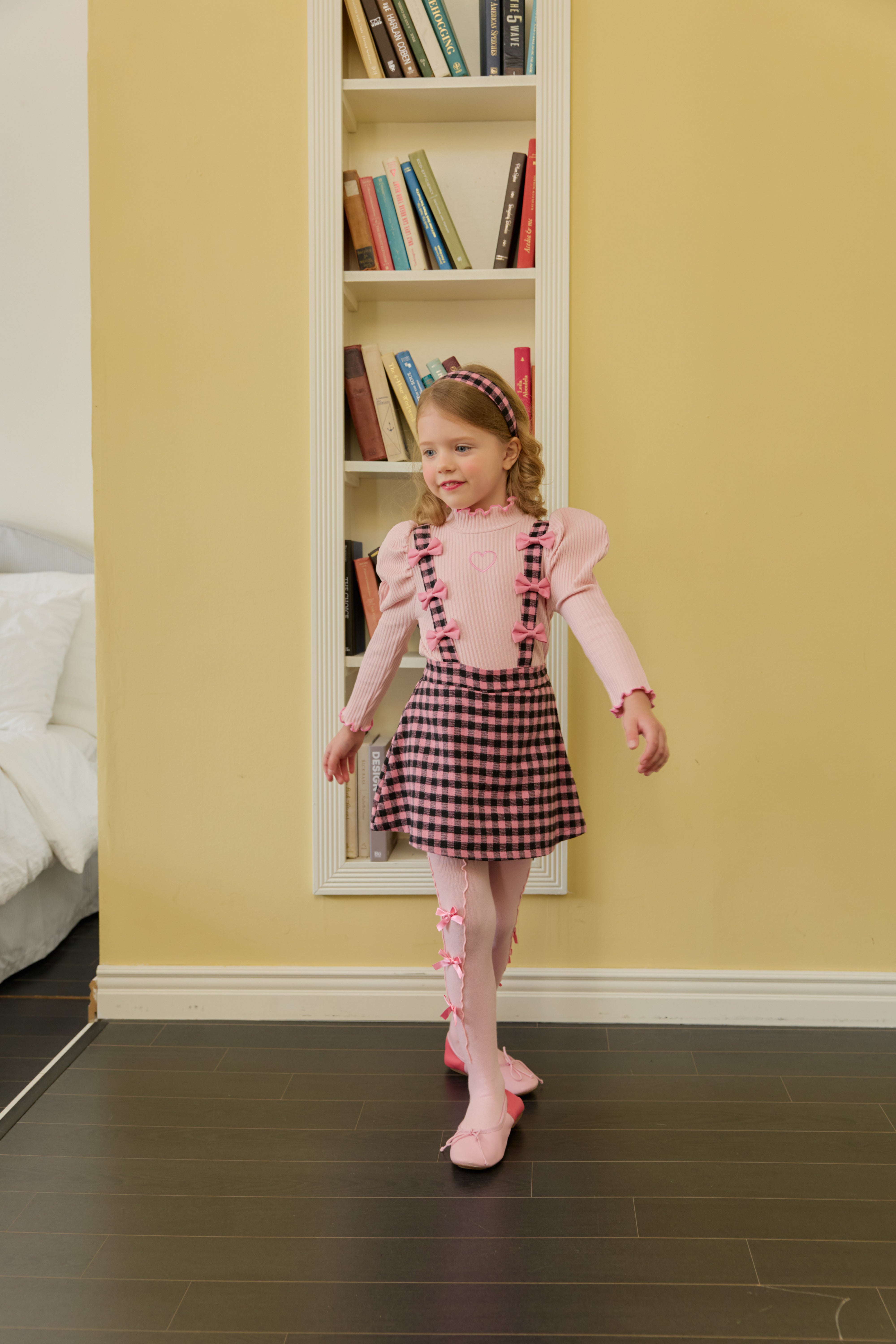 [ALITTLE] Ribbon skirt pants_Pink