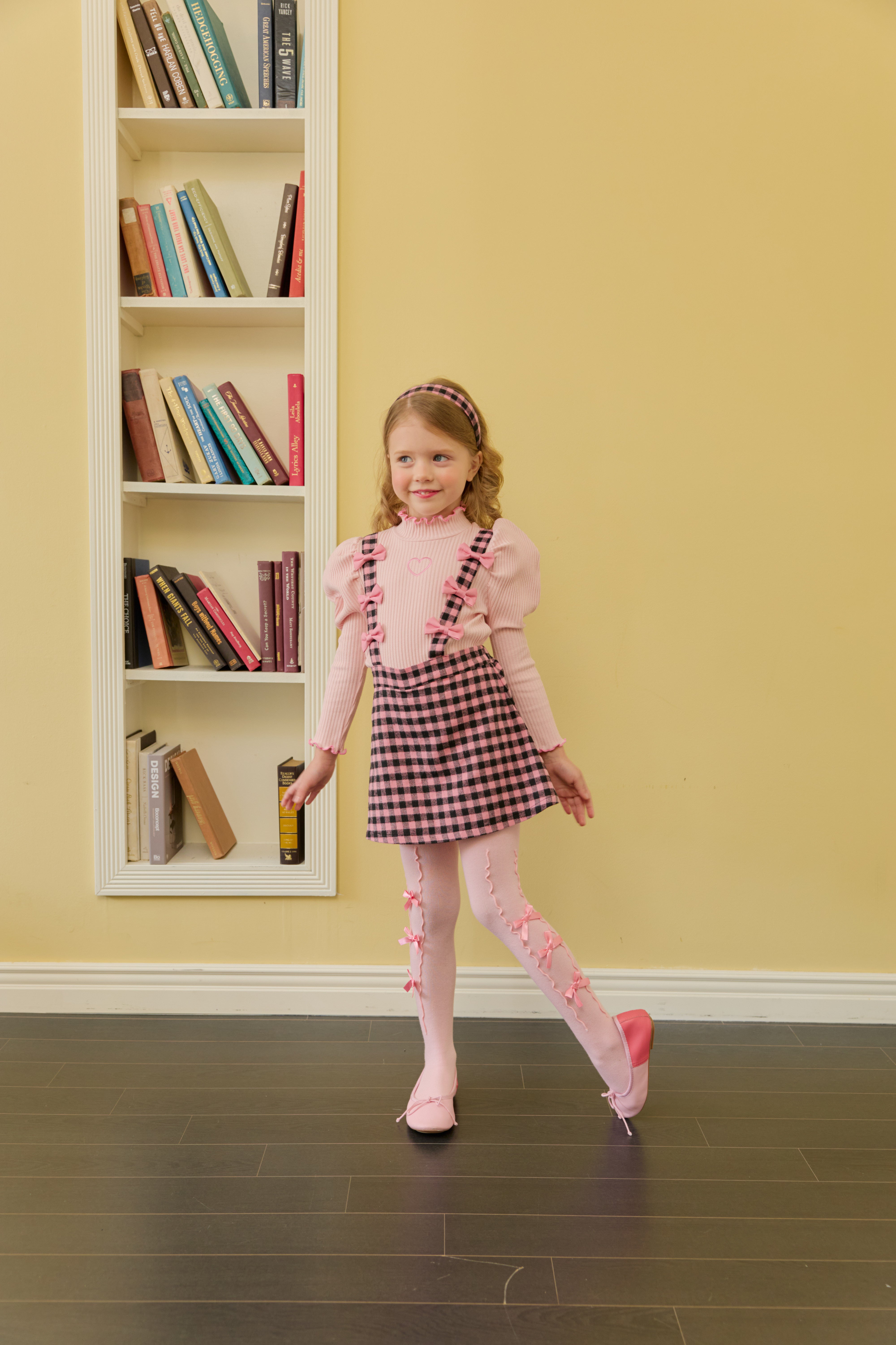 [ALITTLE] Ribbon skirt pants_Pink