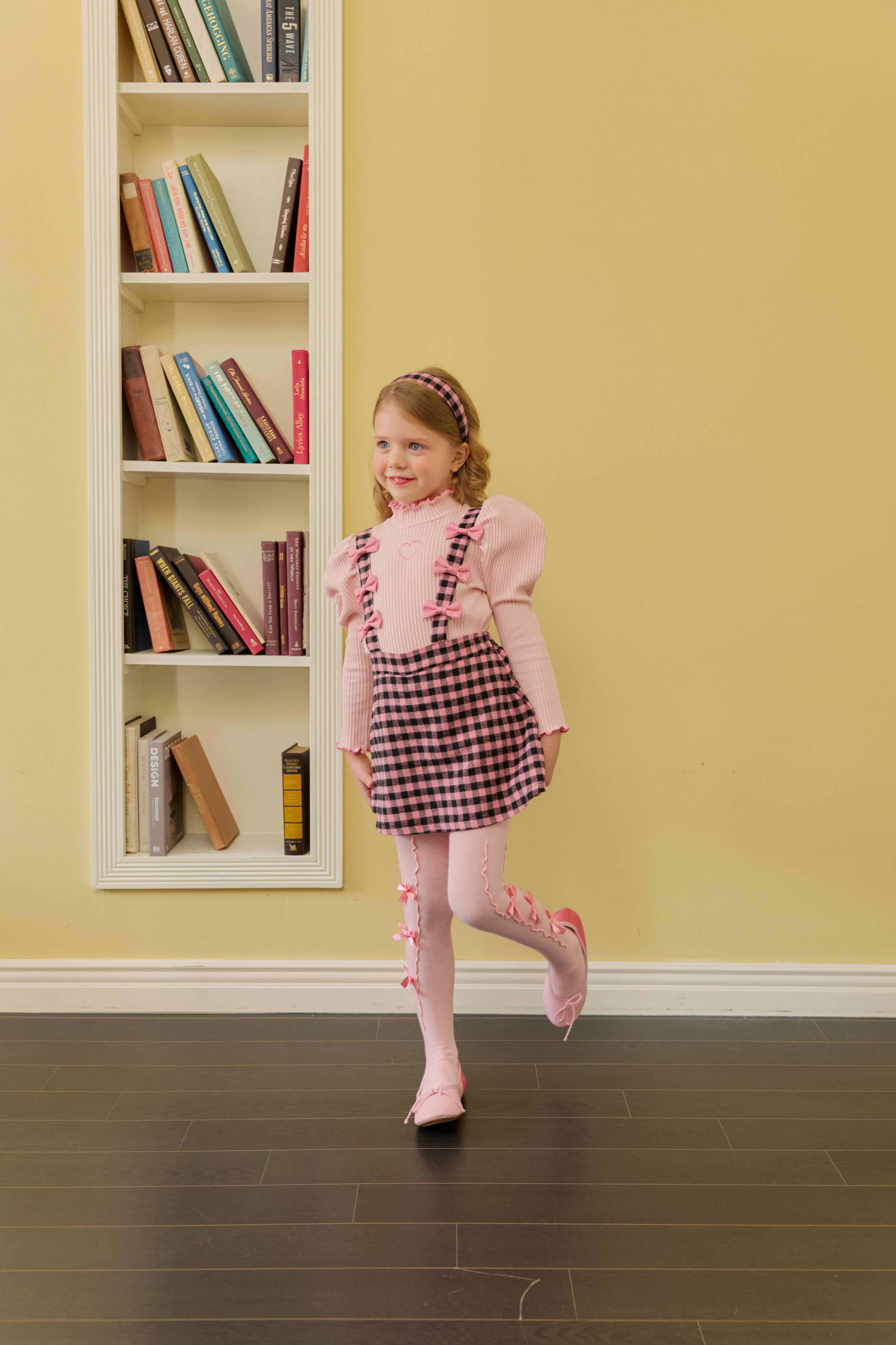 [ALITTLE] Ribbon skirt pants_Pink