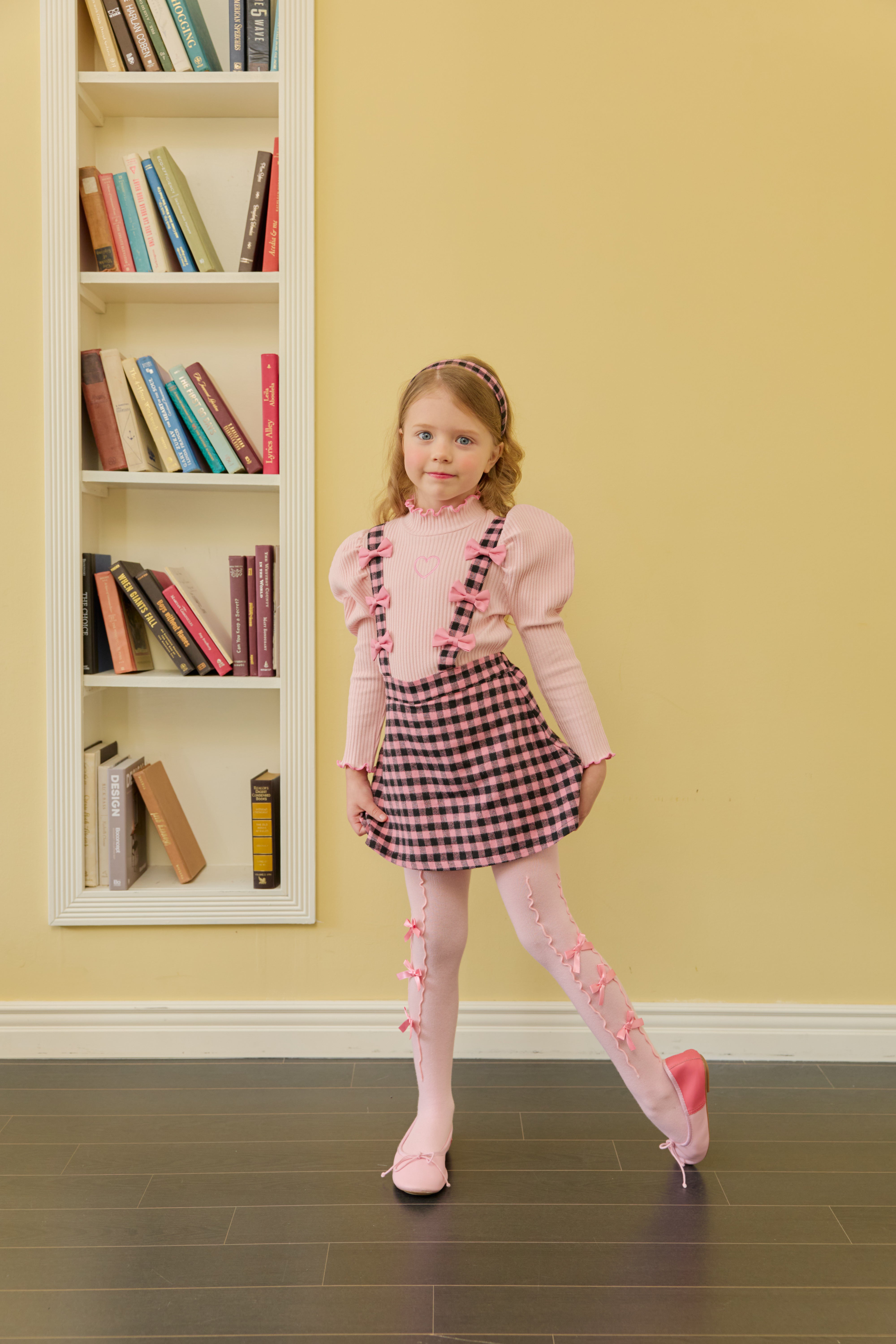 [ALITTLE] Ribbon skirt pants_Pink