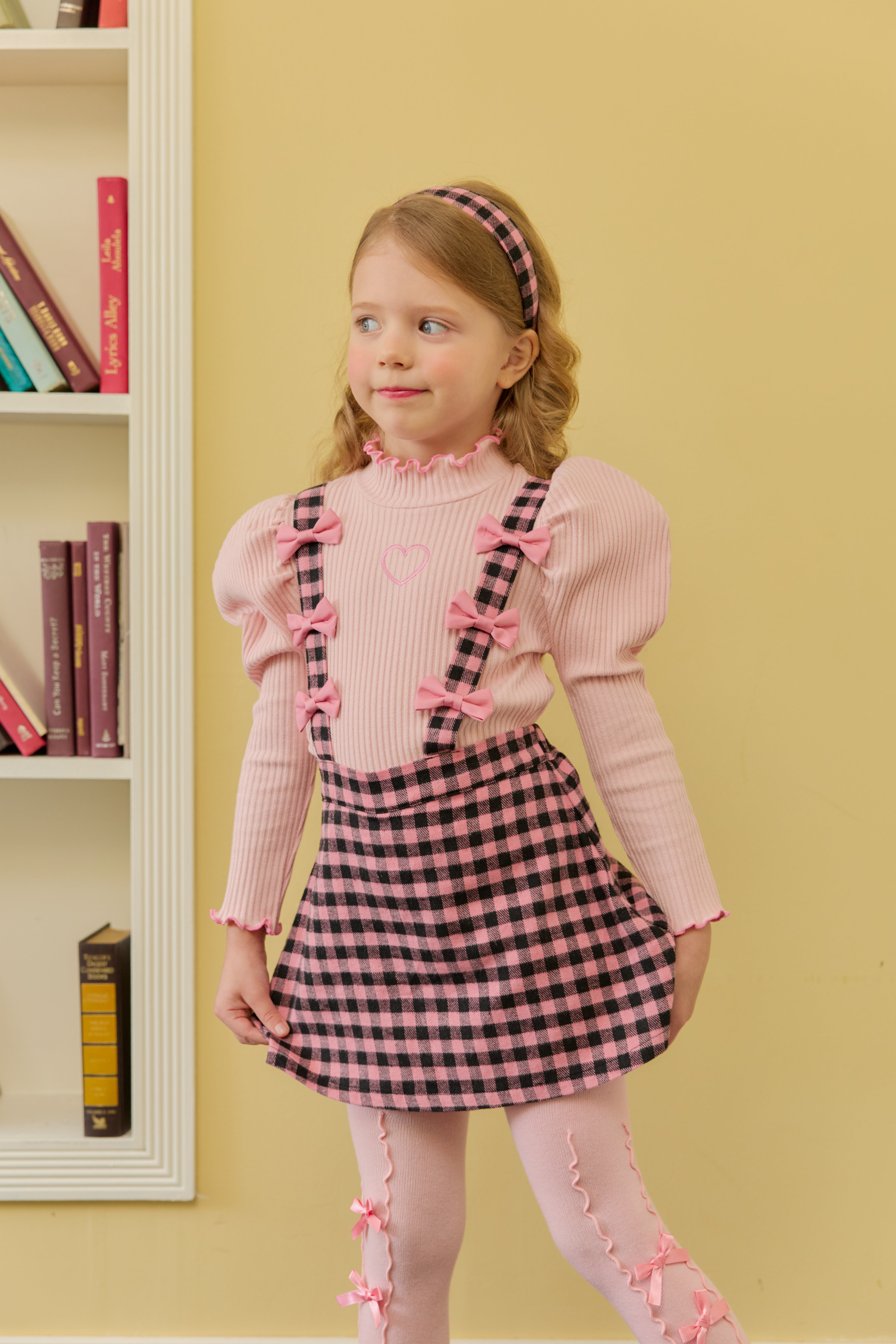 [ALITTLE] Ribbon skirt pants_Pink