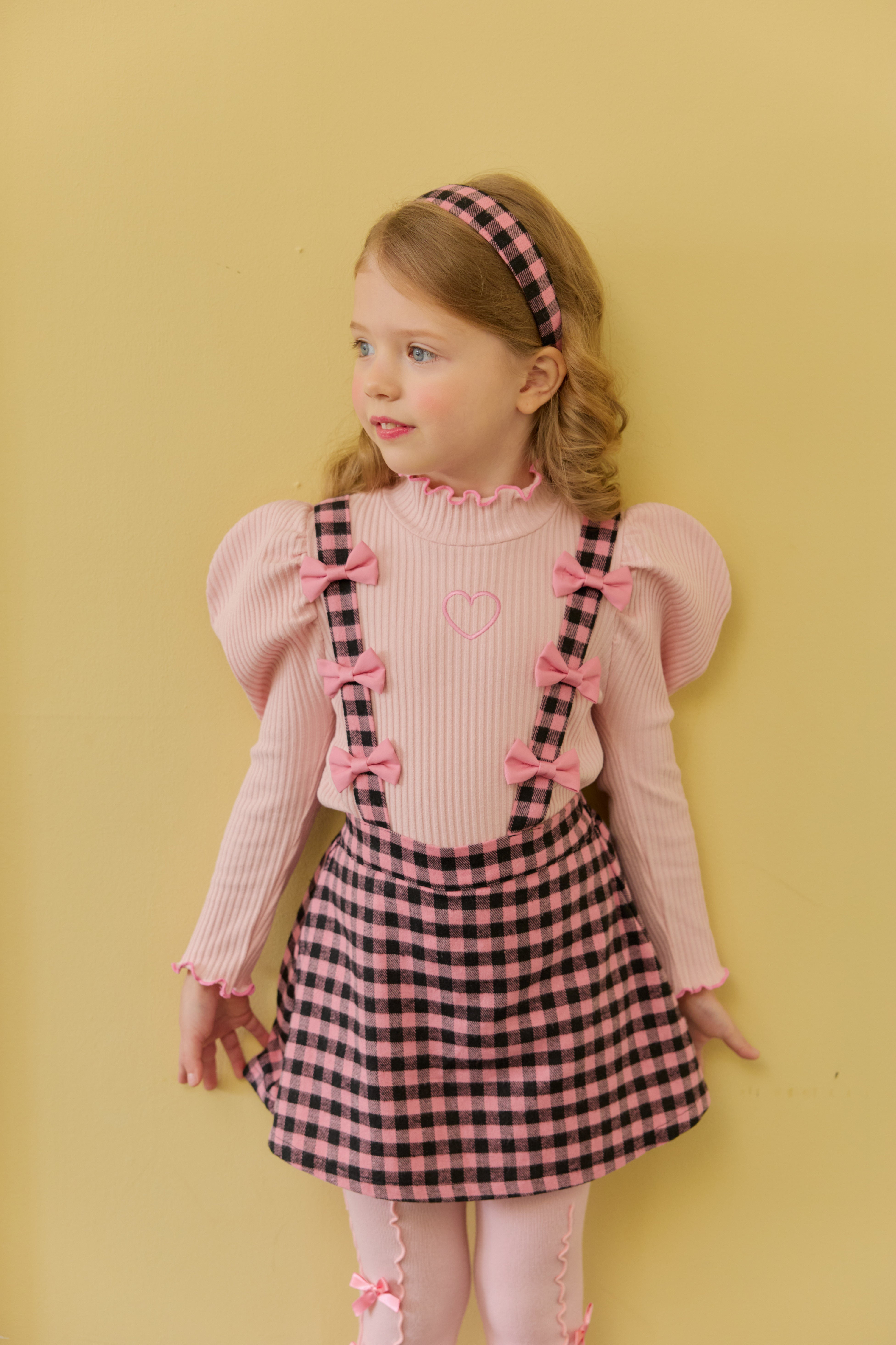 [ALITTLE] Ribbon skirt pants_Pink