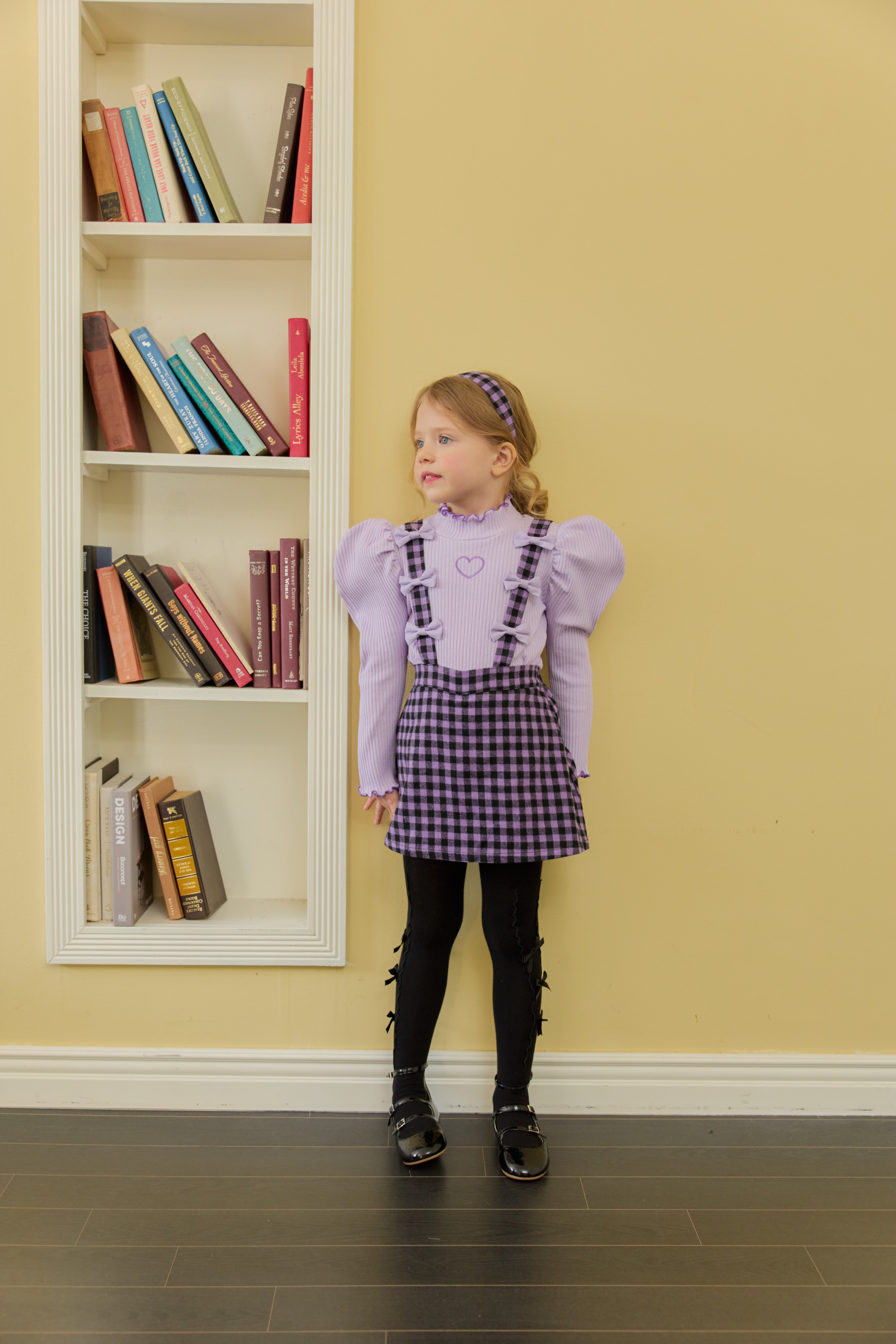 [ALITTLE] Ribbon skirt pants_Purple