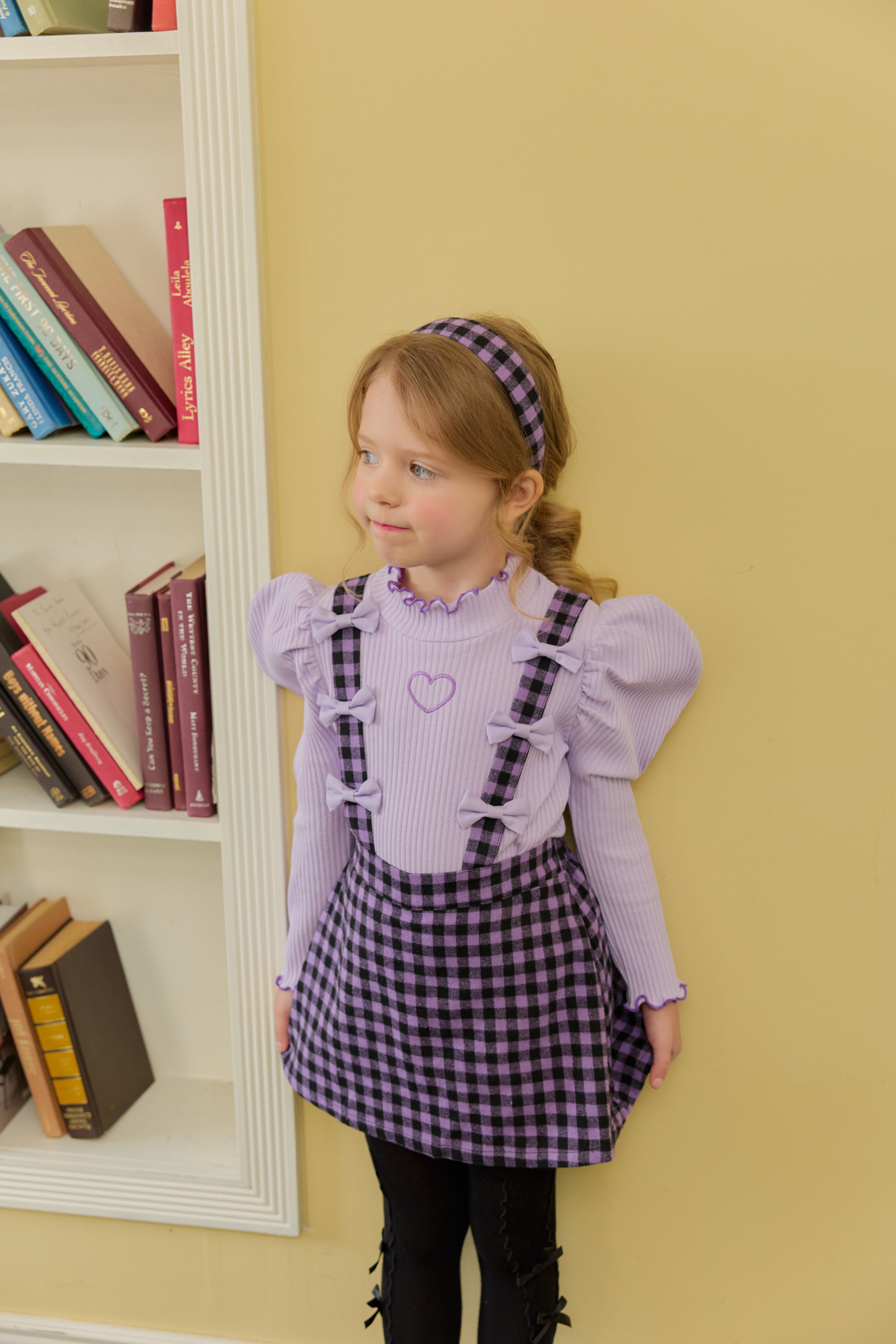 [ALITTLE] Ribbon skirt pants_Purple