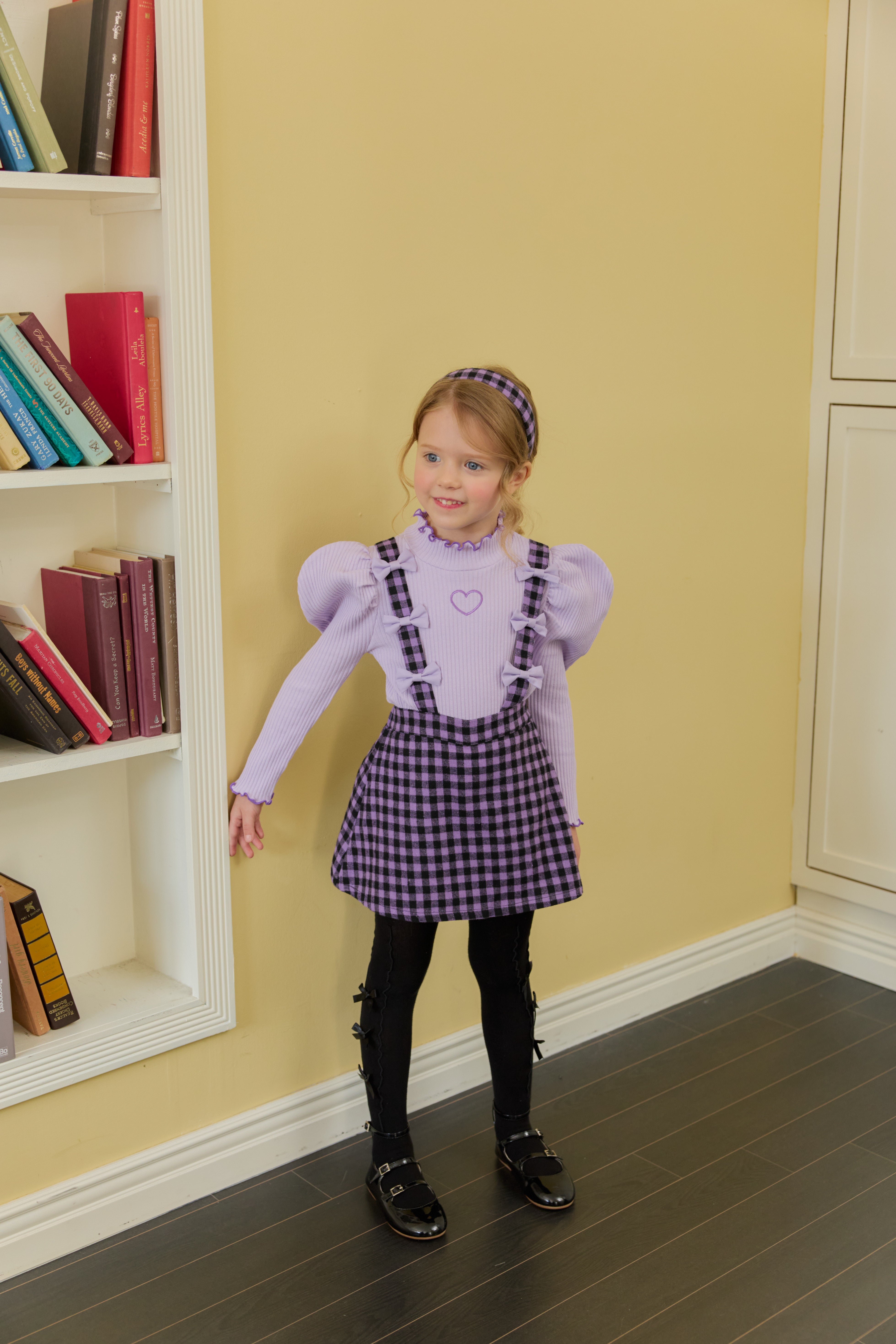 [ALITTLE] Ribbon skirt pants_Purple