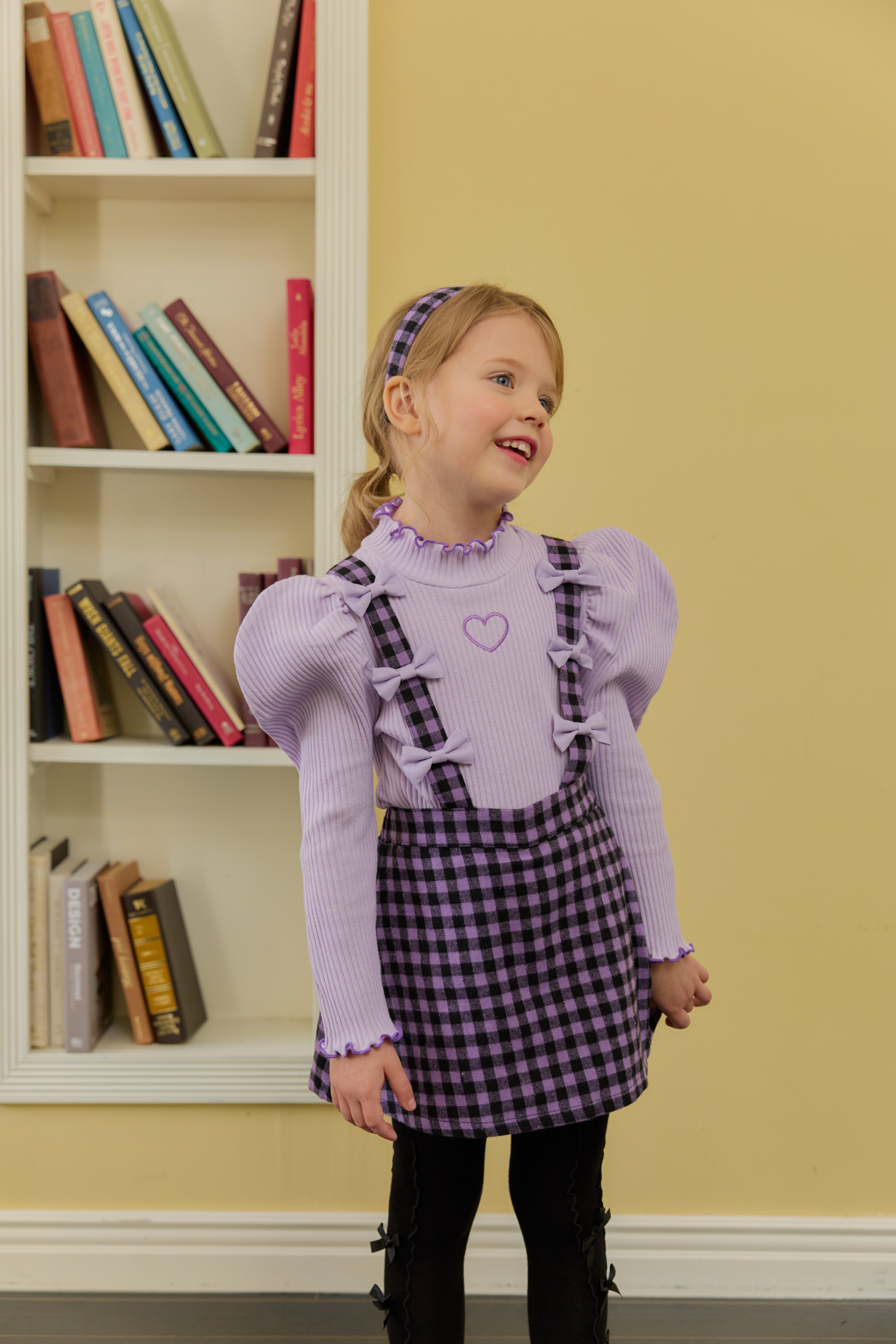 [ALITTLE] Ribbon skirt pants_Purple