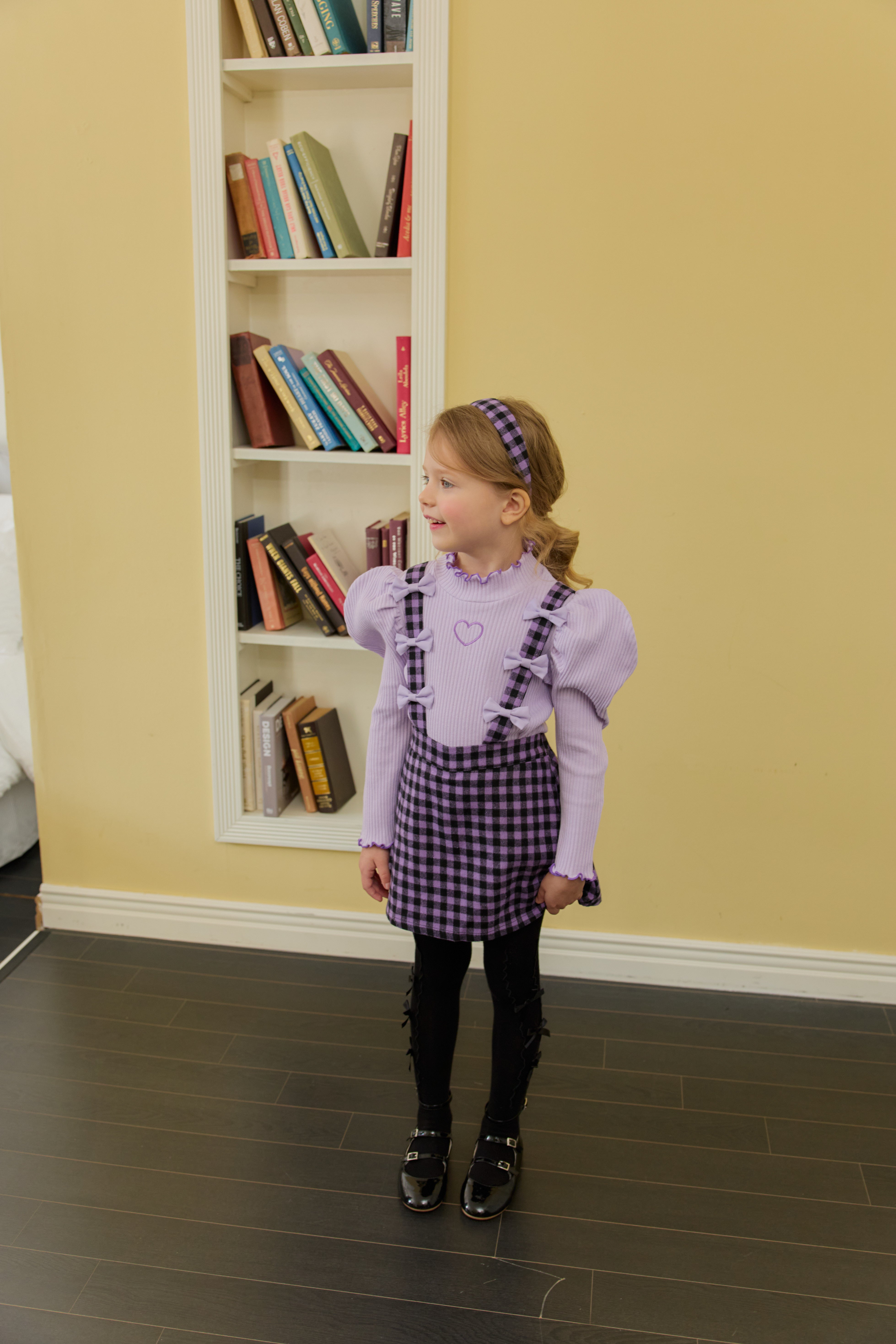 [ALITTLE] Ribbon skirt pants_Purple