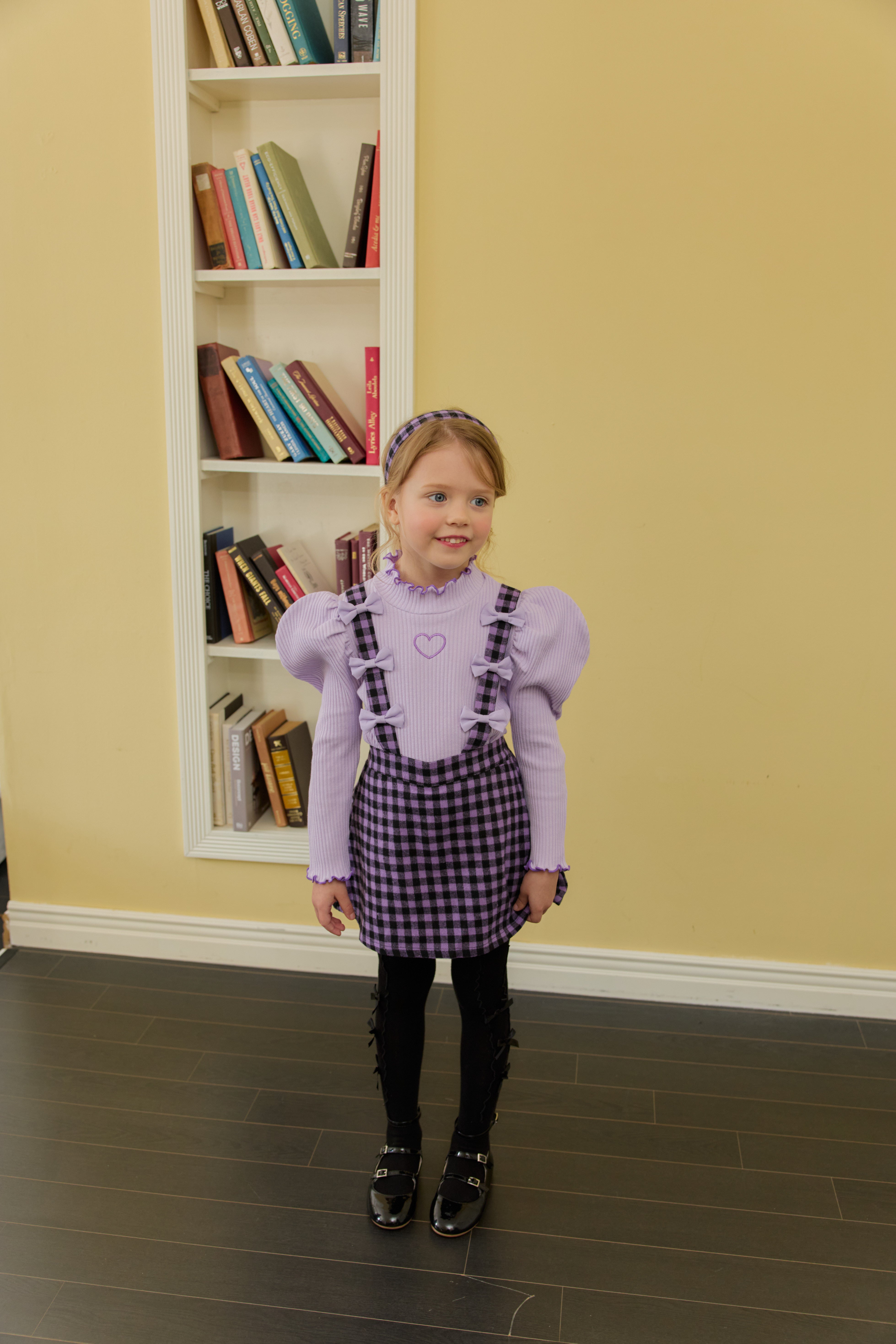 [ALITTLE] Ribbon skirt pants_Purple