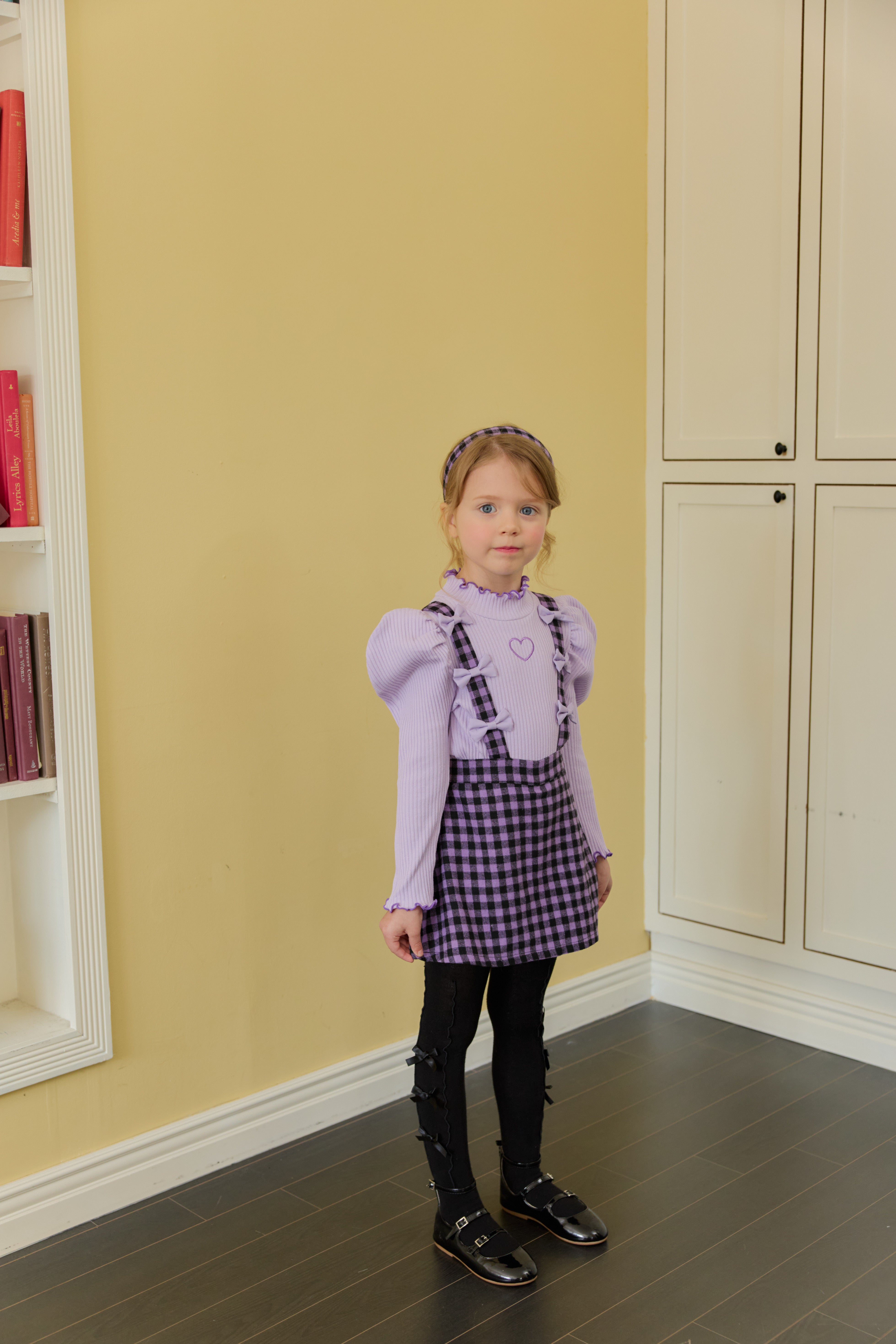 [ALITTLE] Ribbon skirt pants_Purple