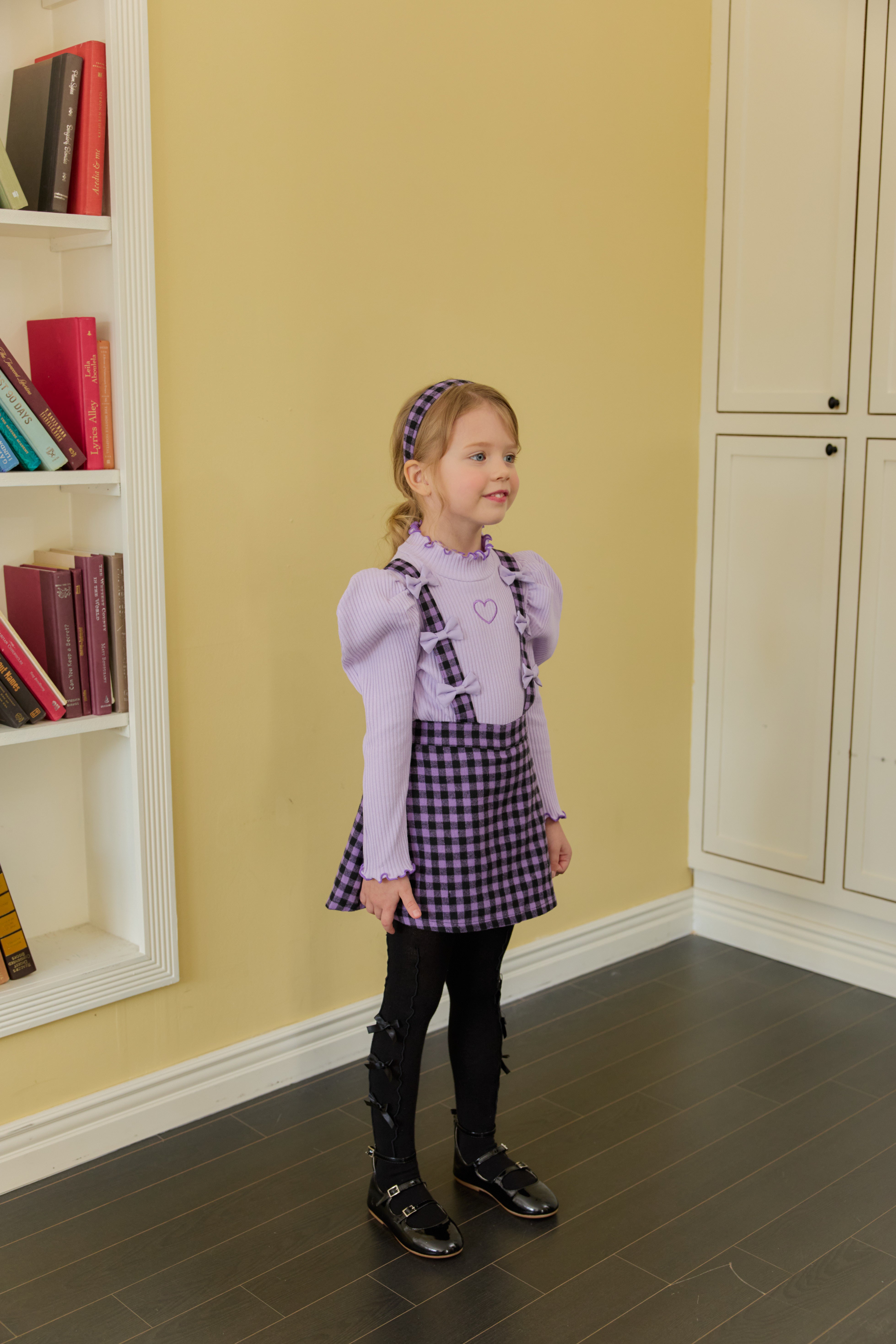 [ALITTLE] Ribbon skirt pants_Purple