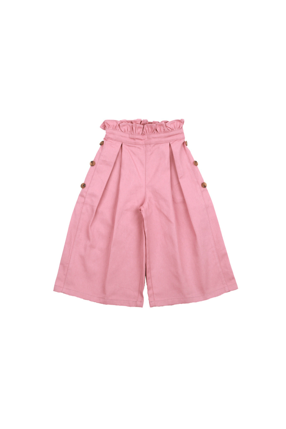 [LOVETTE] Frill Wide Pants _Rose Pink