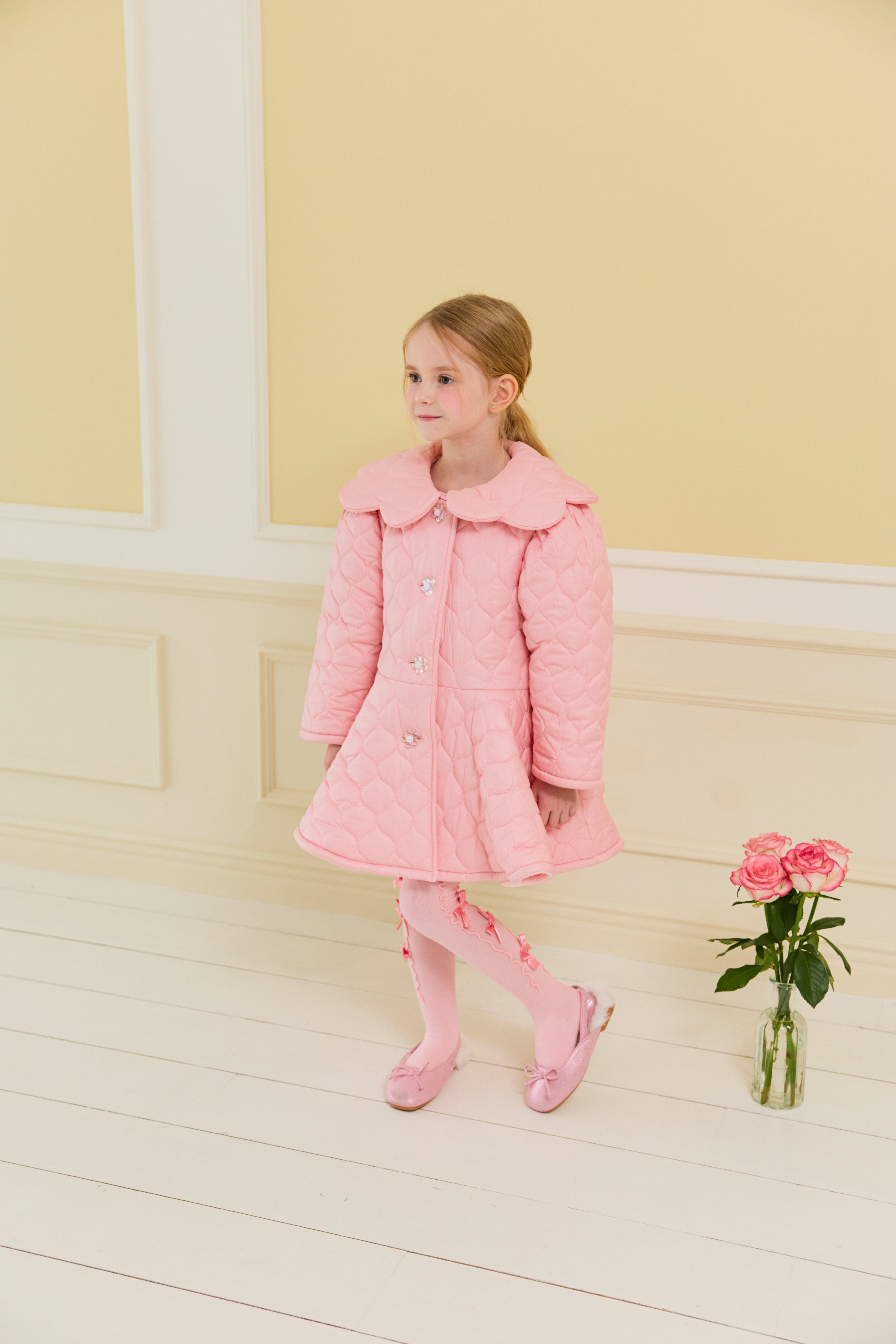 [ALITTLE] Audrey padding coat_Pink