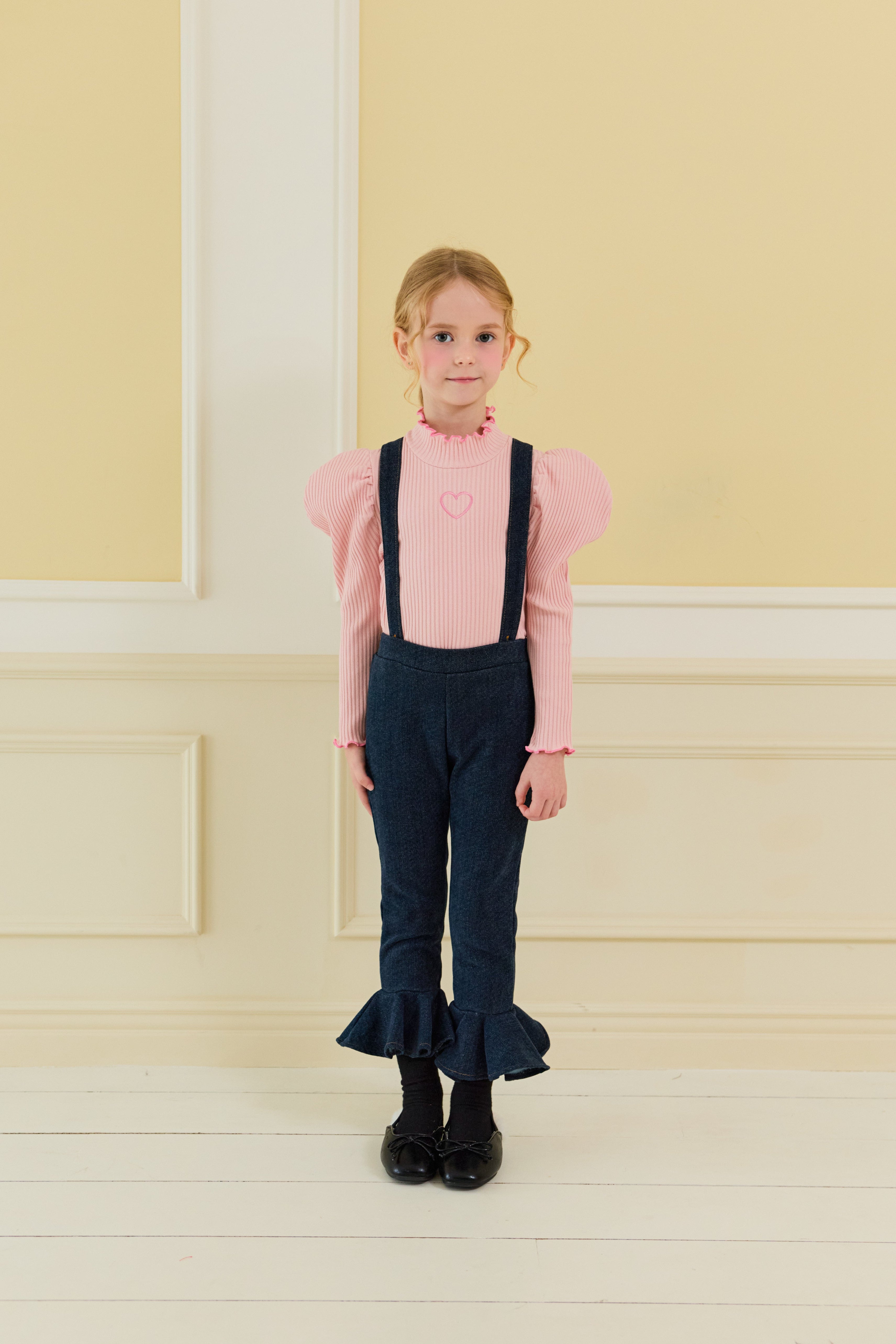 [ALITTLE] Winter twoway heart pocket frill pants_Denim