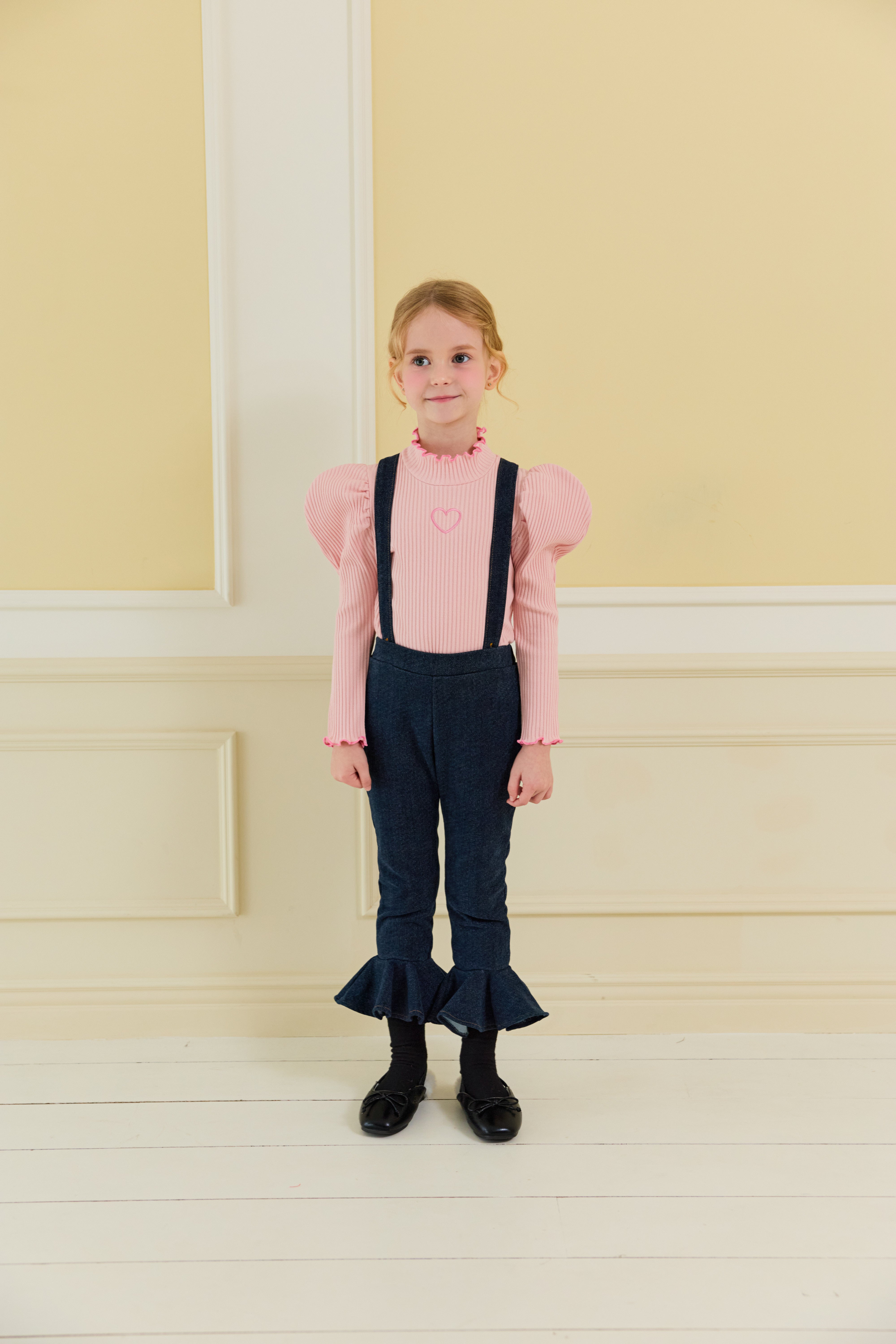 [ALITTLE] Winter twoway heart pocket frill pants_Denim