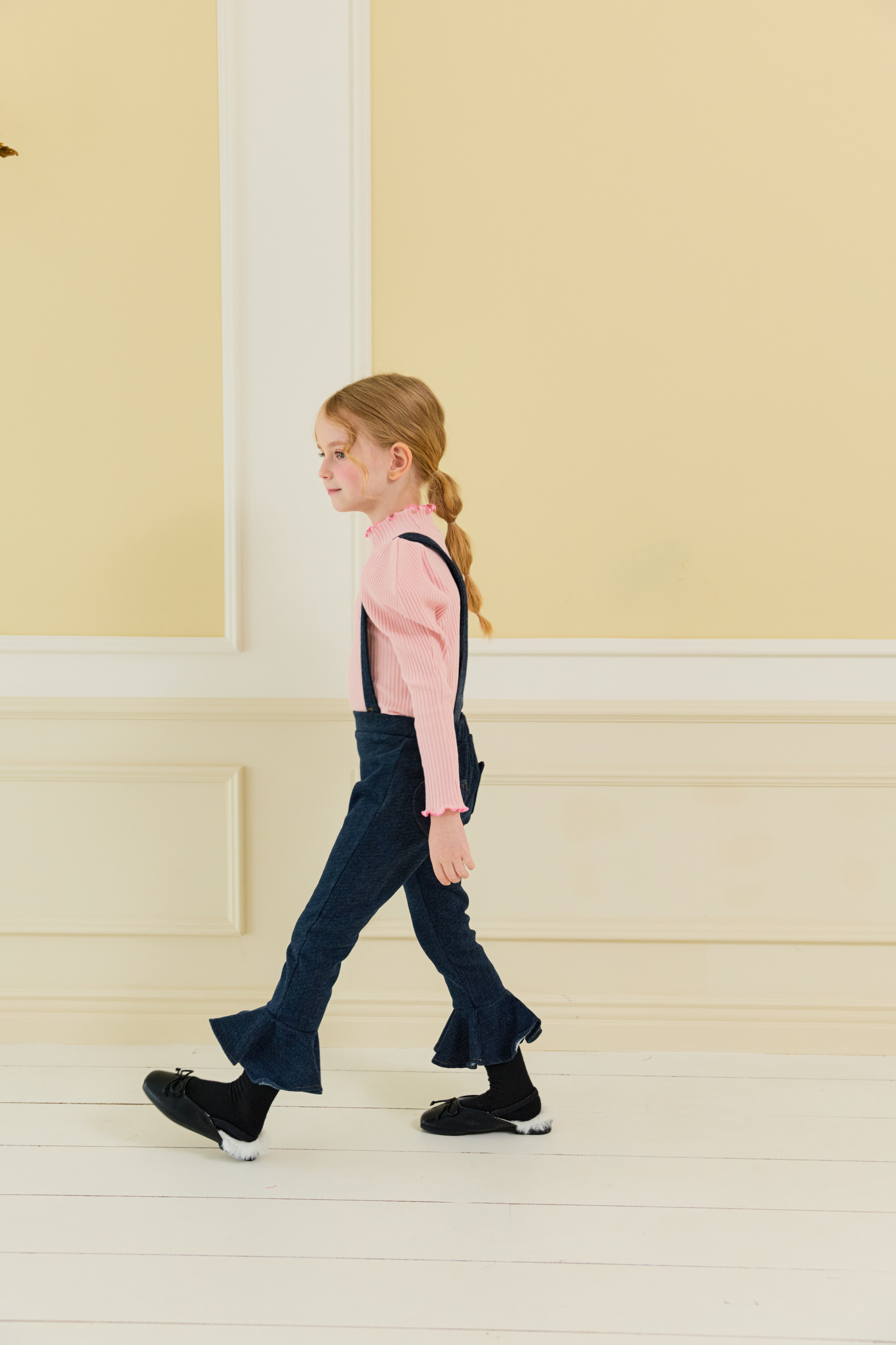 [ALITTLE] Winter twoway heart pocket frill pants_Denim