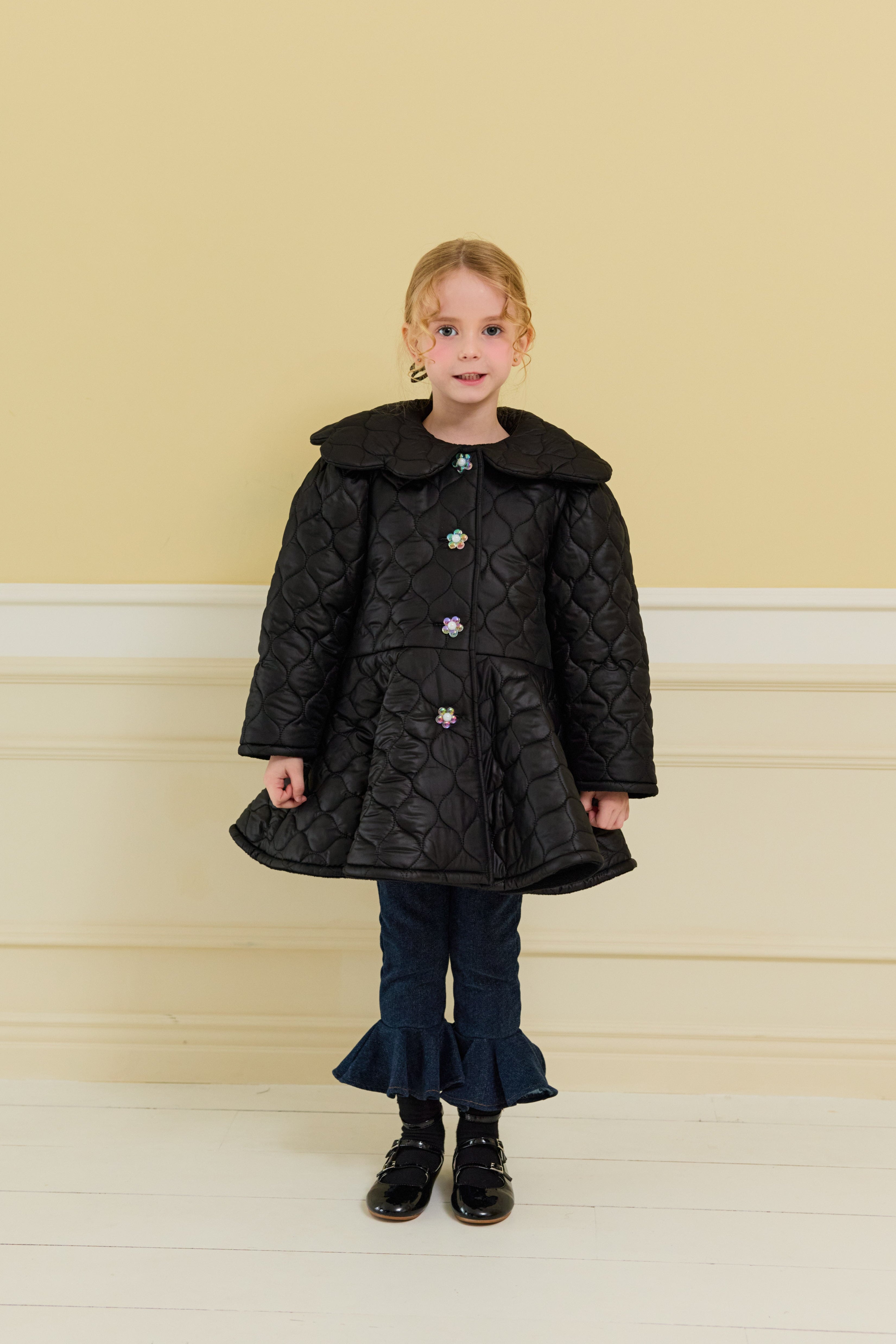 [ALITTLE] Audrey padding coat_Black