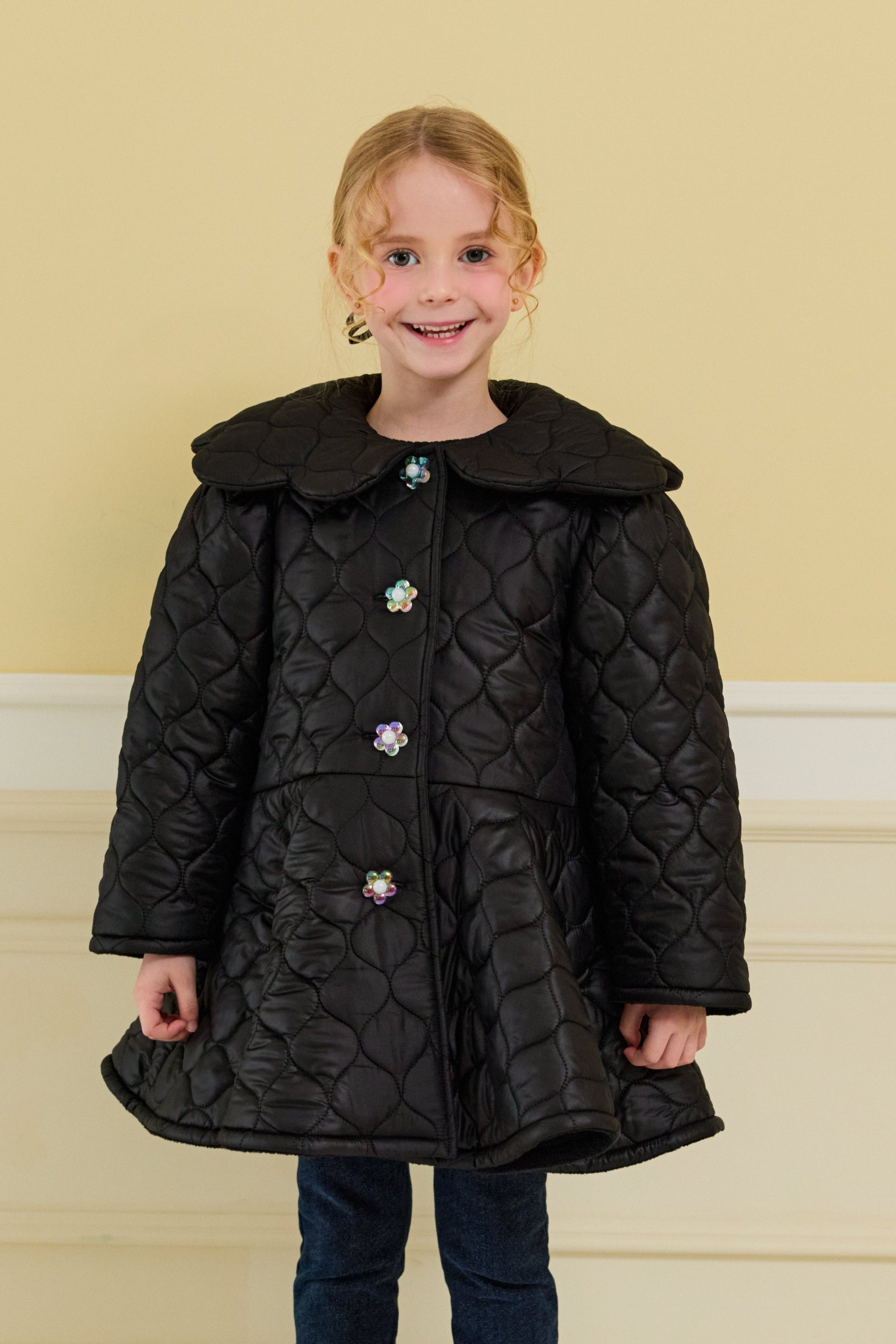 [ALITTLE] Audrey padding coat_Black