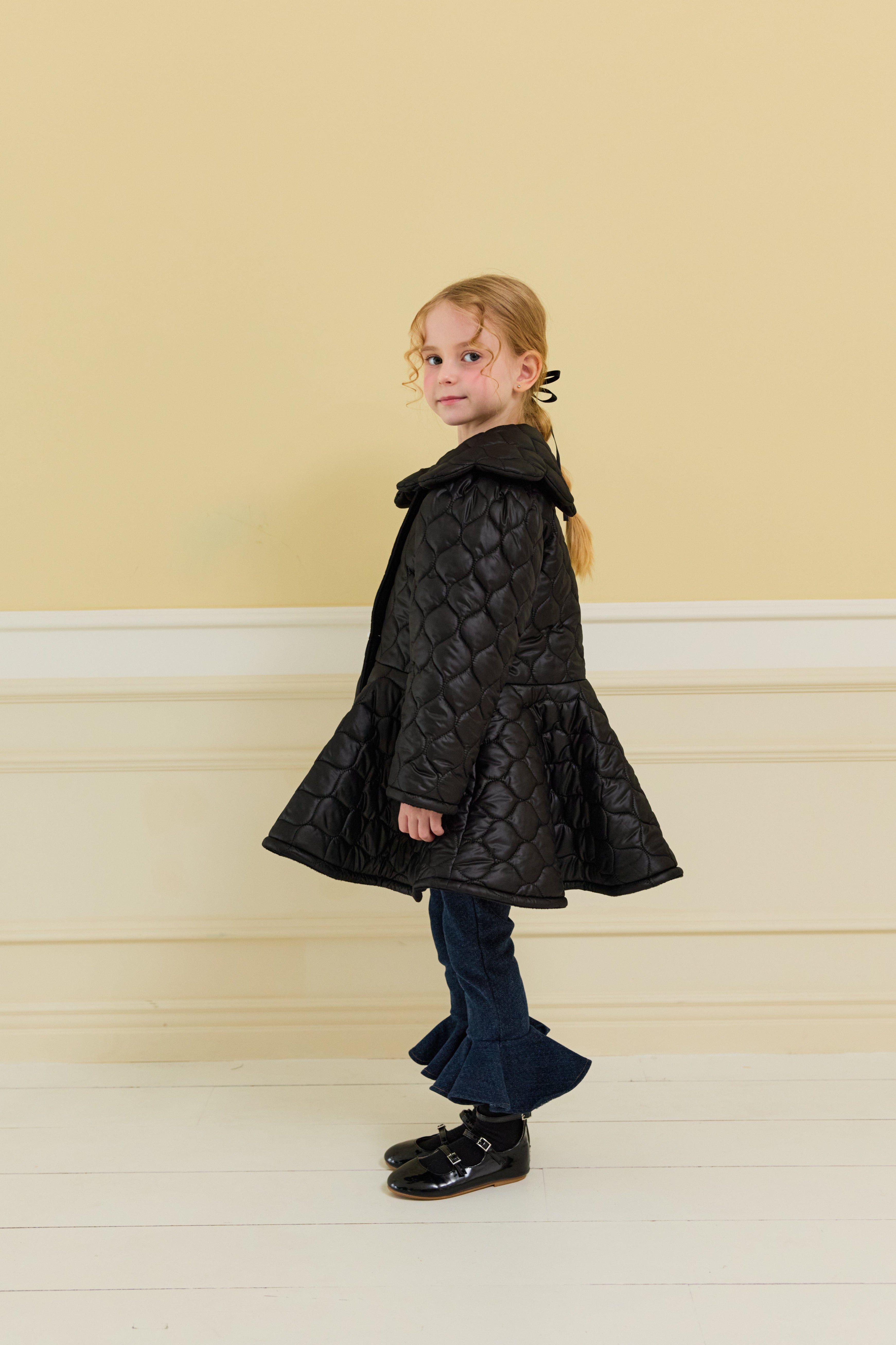 [ALITTLE] Audrey padding coat_Black