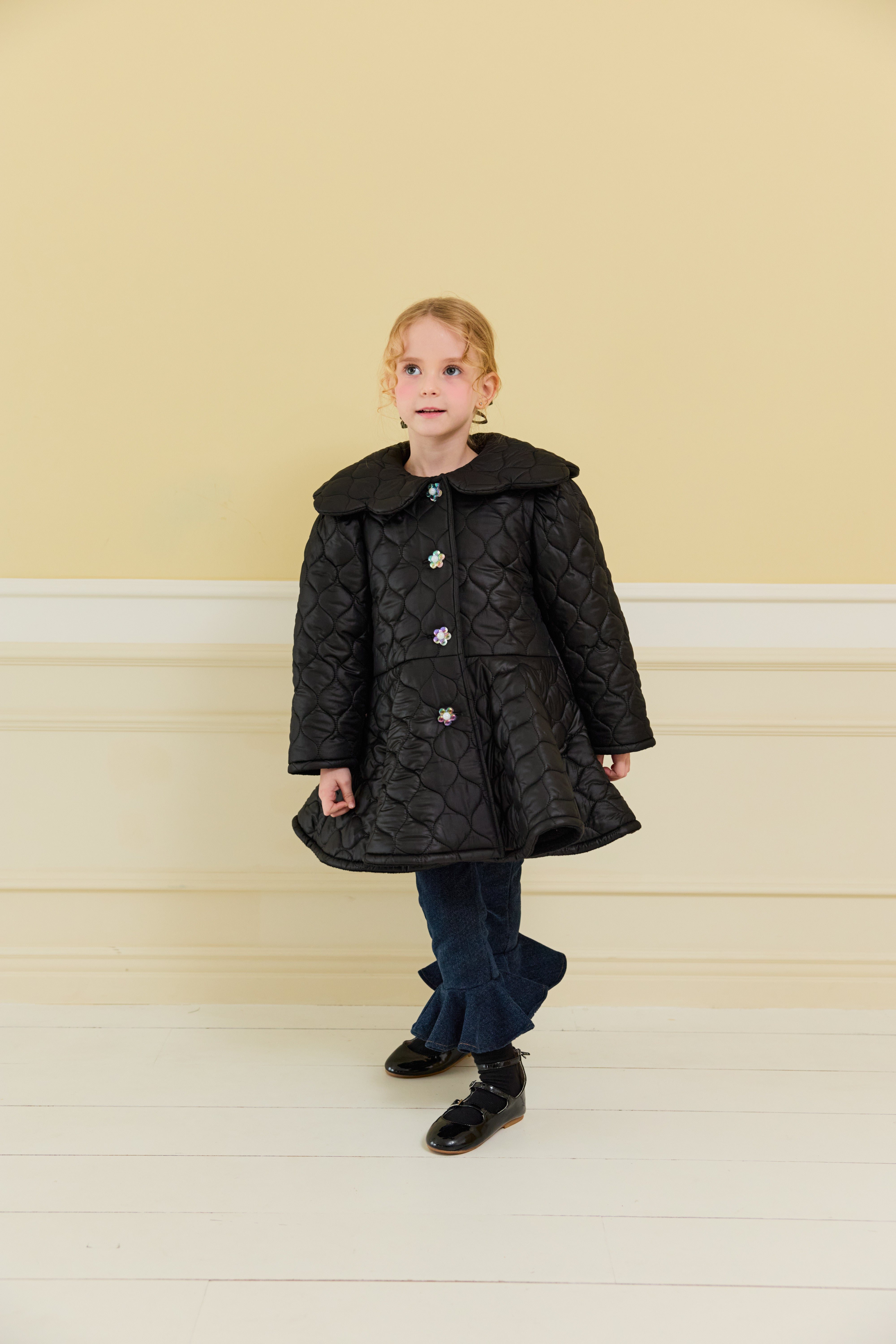 [ALITTLE] Audrey padding coat_Black