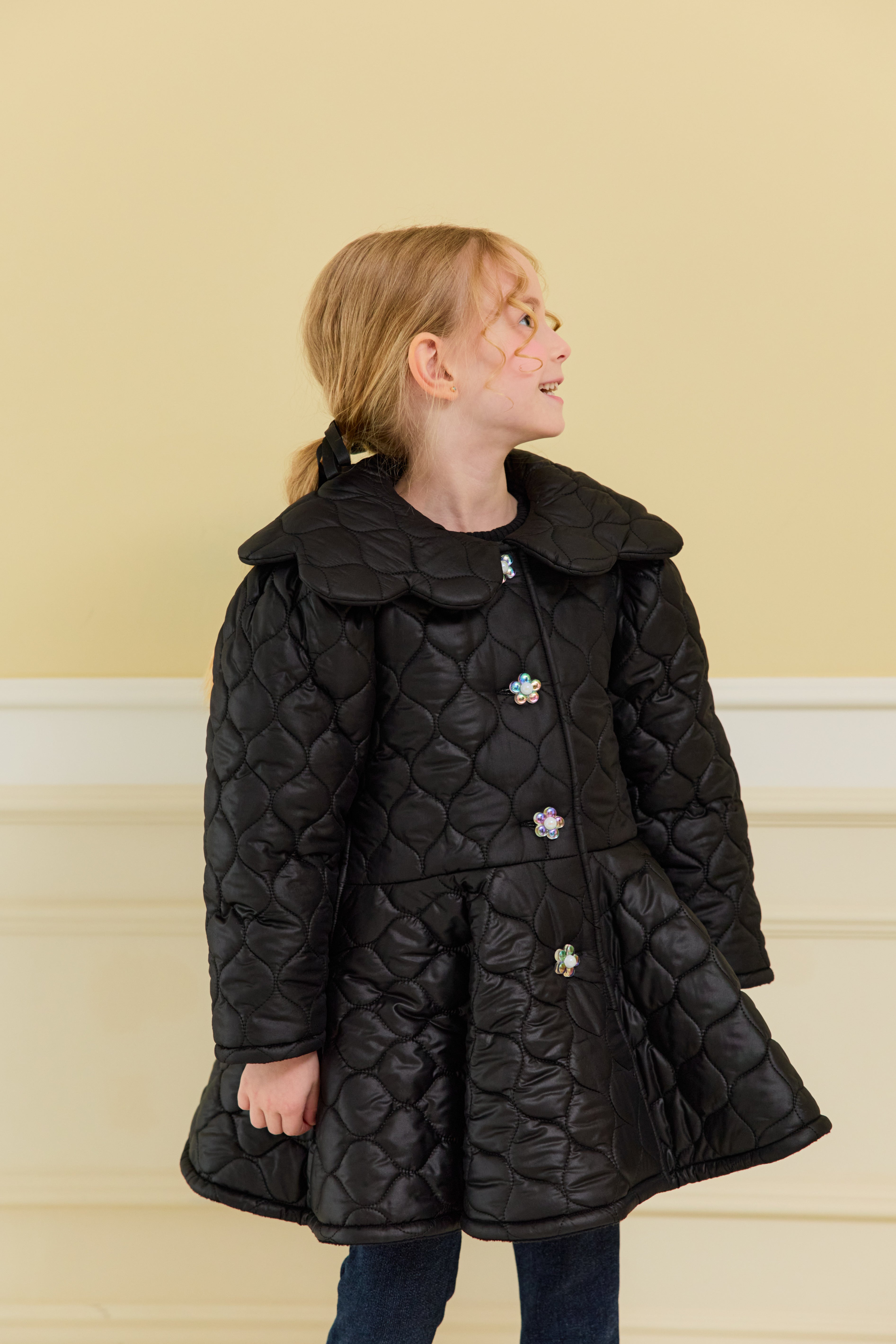 [ALITTLE] Audrey padding coat_Black