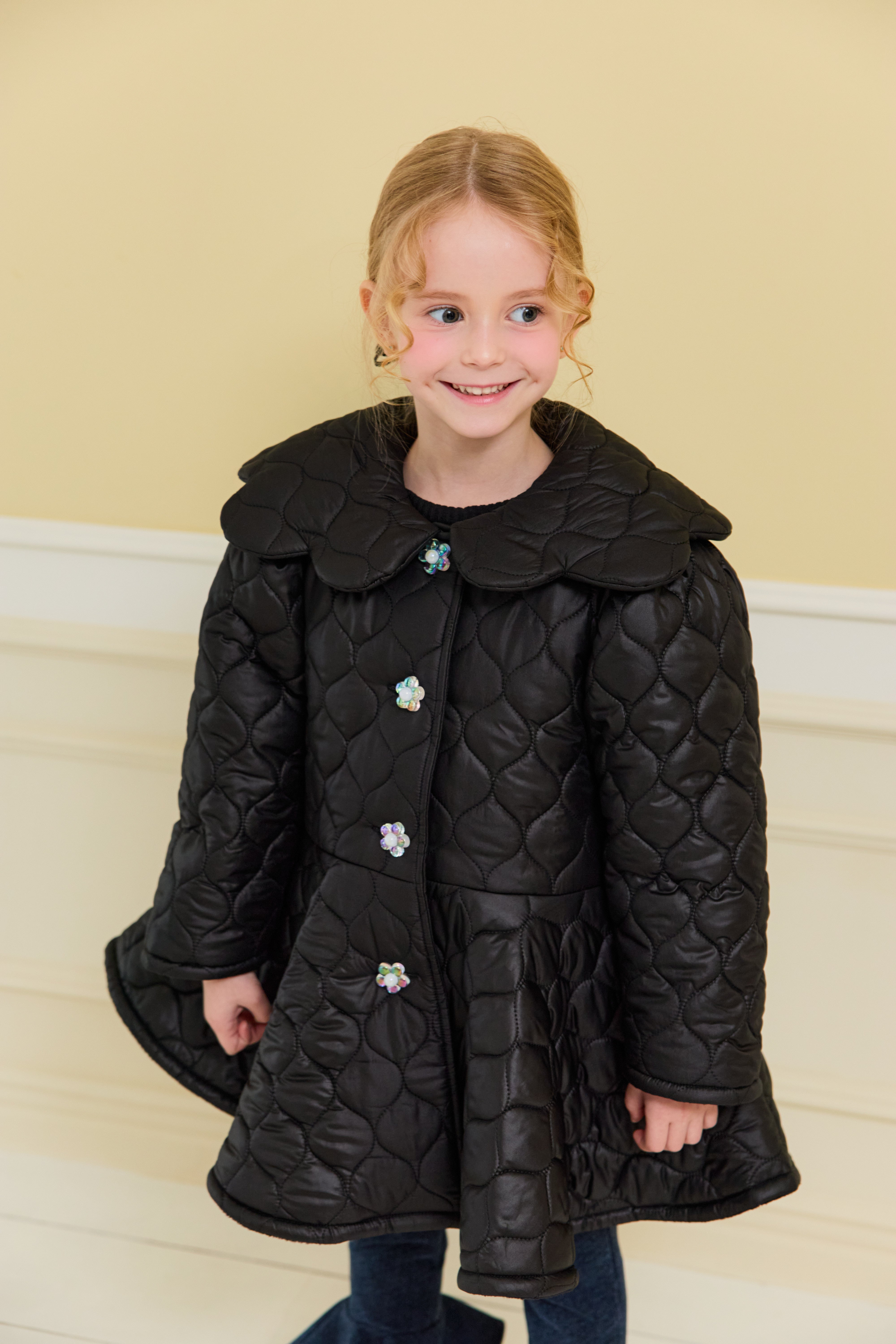 [ALITTLE] Audrey padding coat_Black