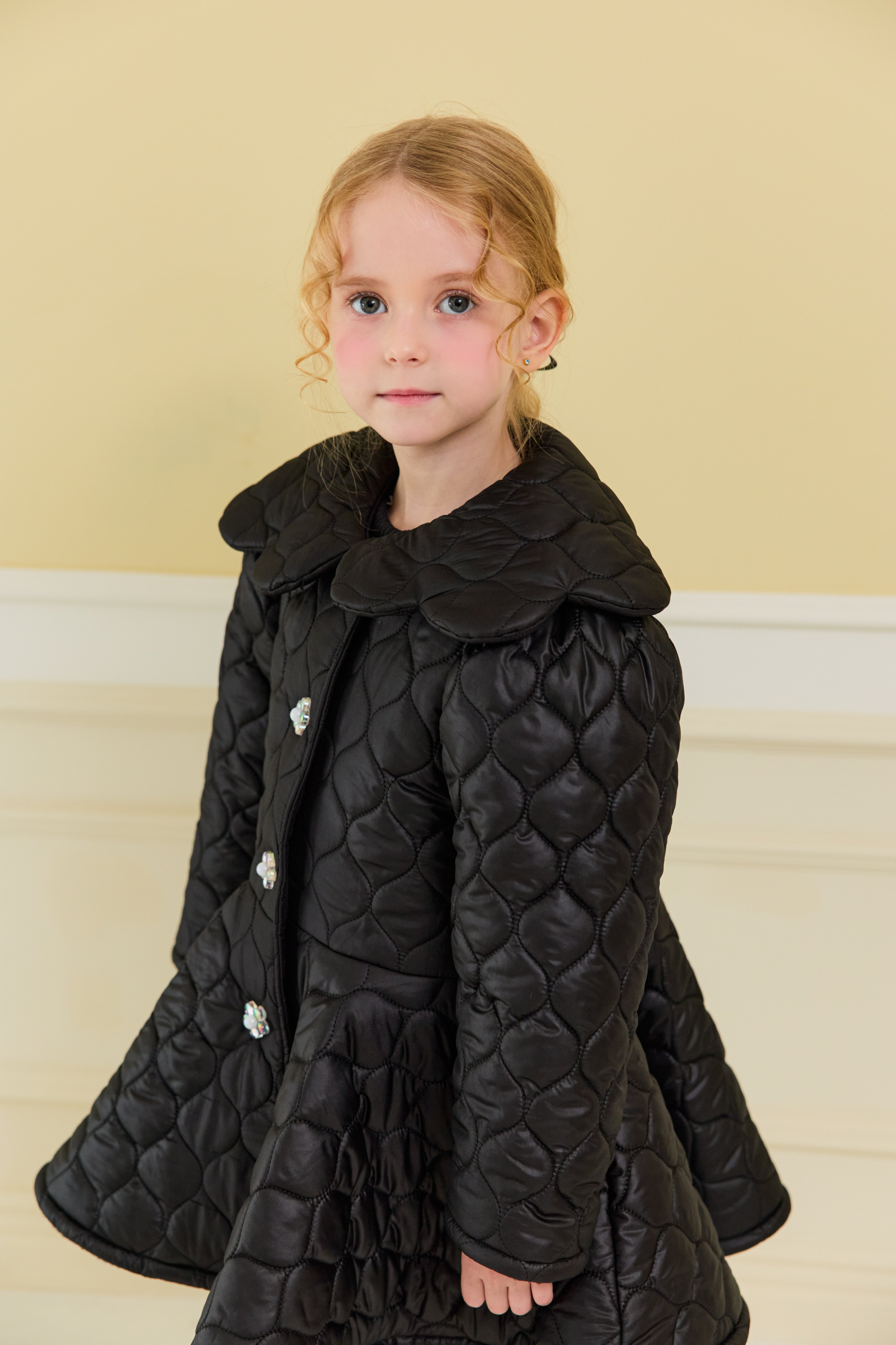 [ALITTLE] Audrey padding coat_Black