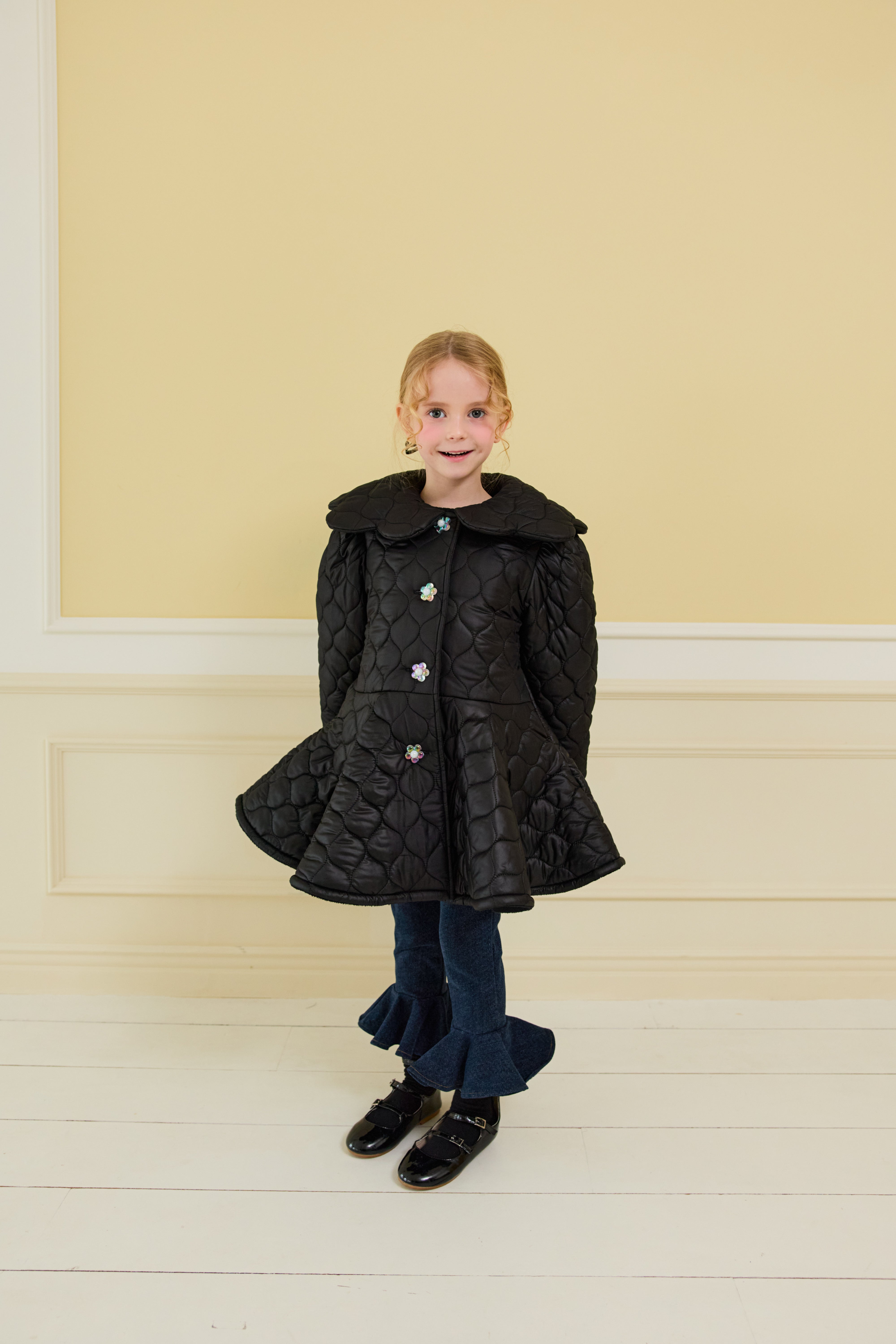 [ALITTLE] Audrey padding coat_Black