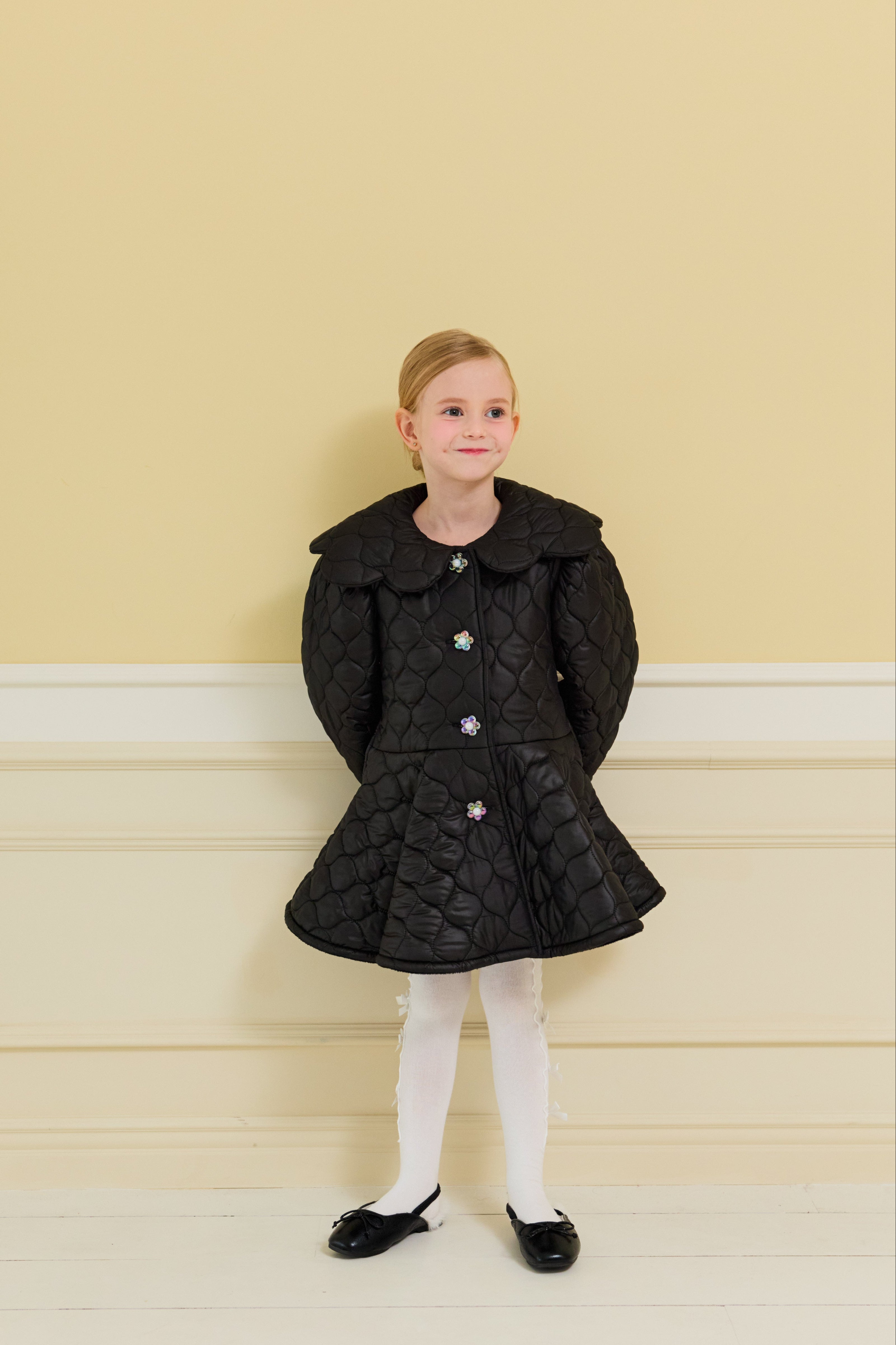 [ALITTLE] Audrey padding coat_Black